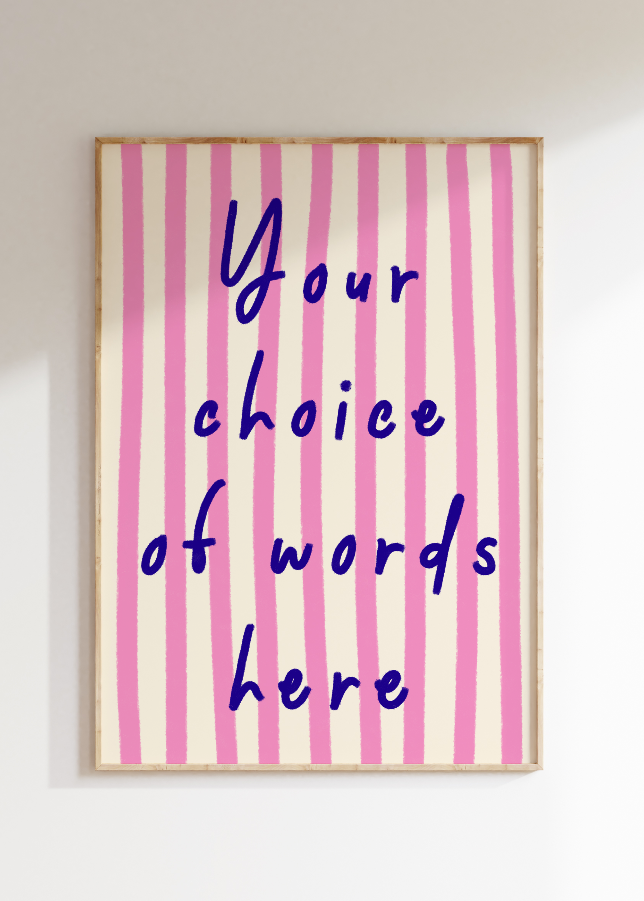 Custom Striped Art Print
