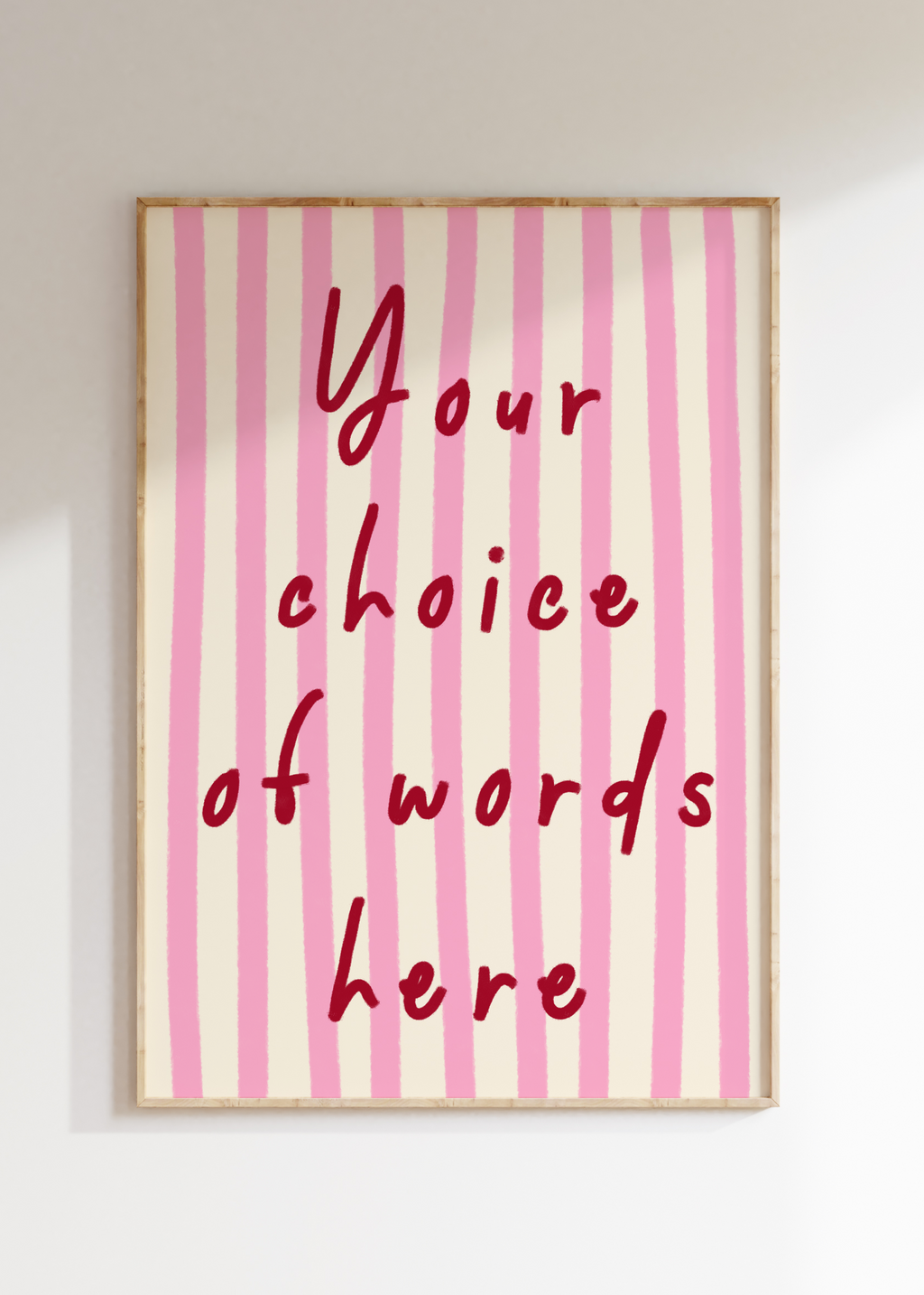 Custom Striped Art Print
