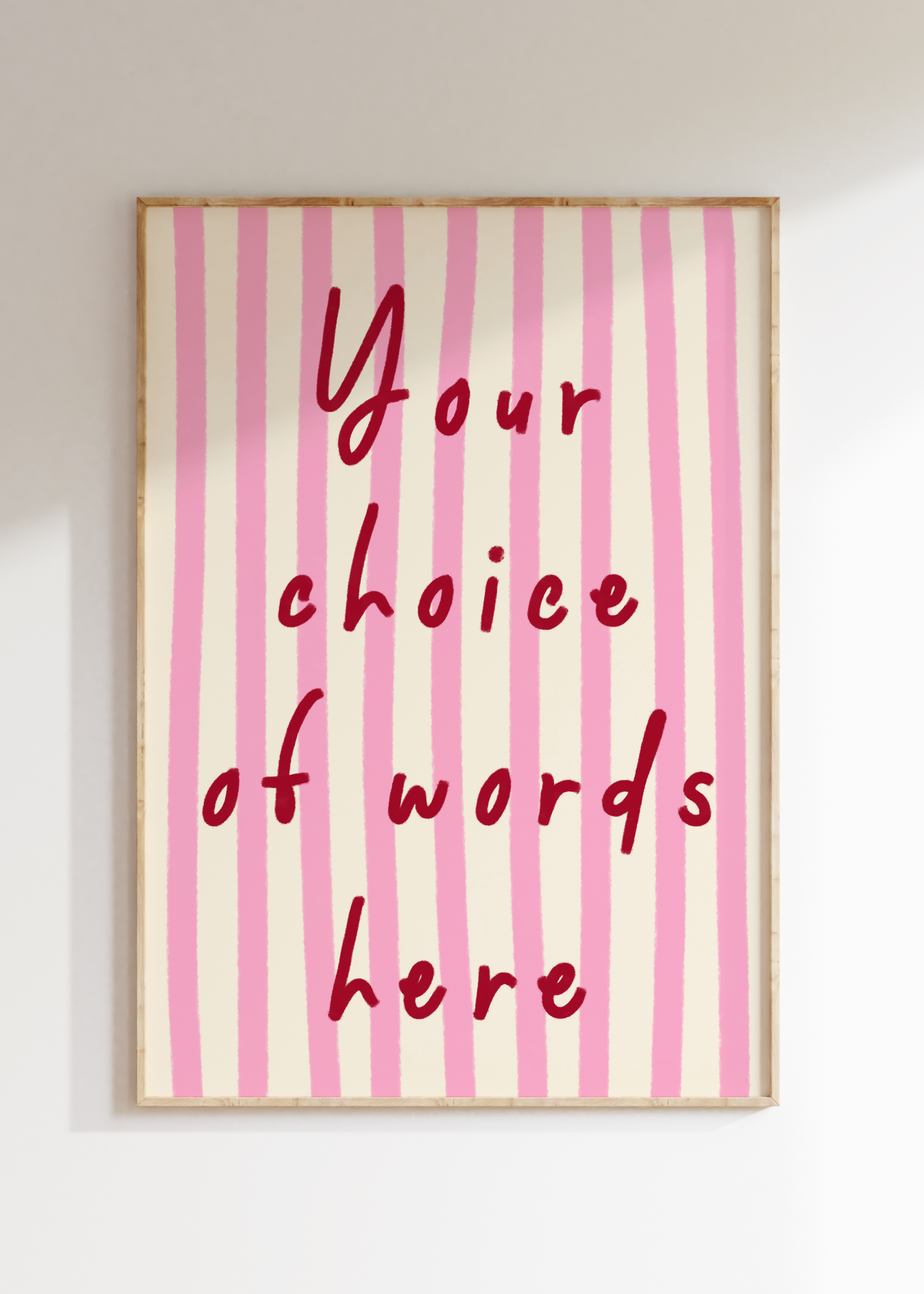 Custom Striped Art Print