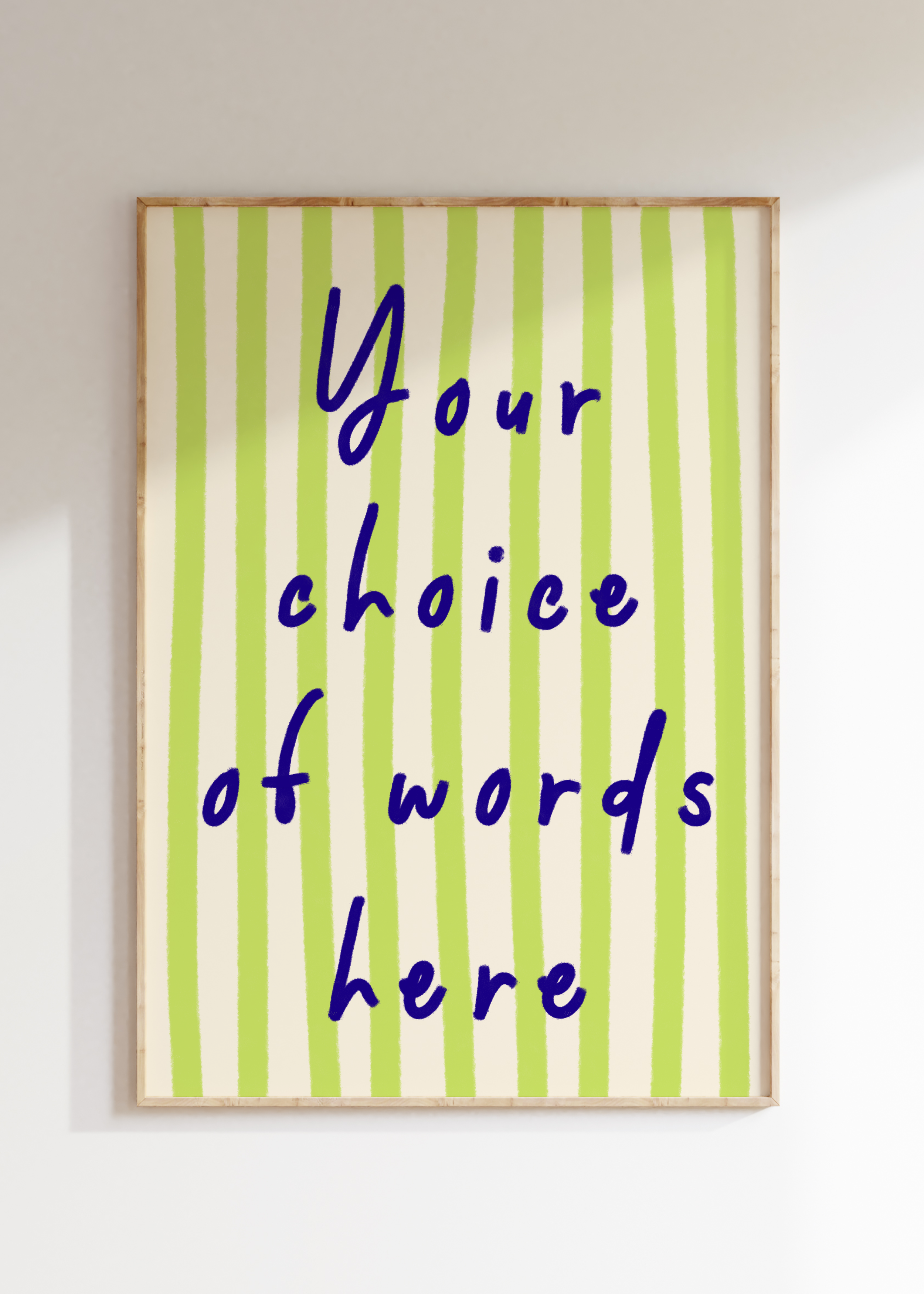 Custom Striped Art Print