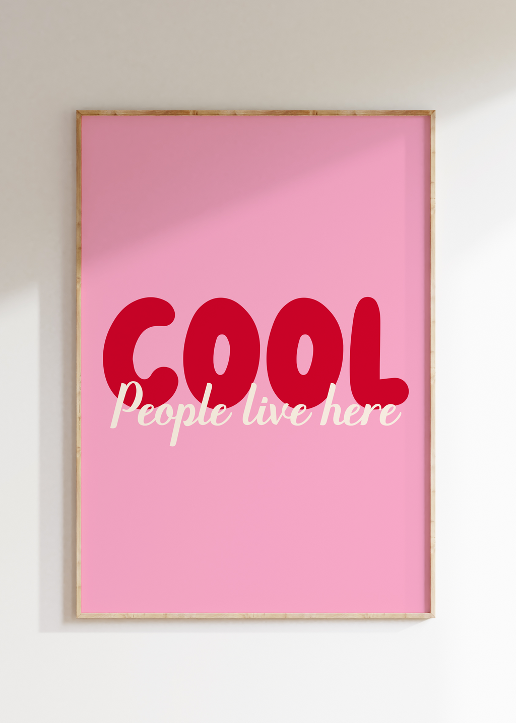 Cool People Art Print