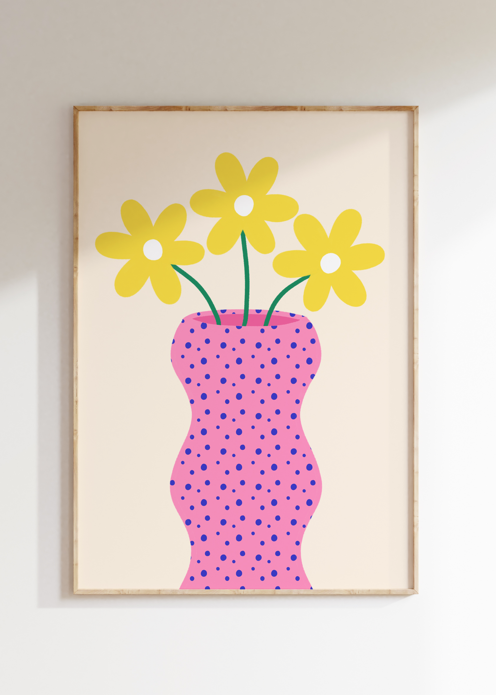 Daisy Vase Art Print