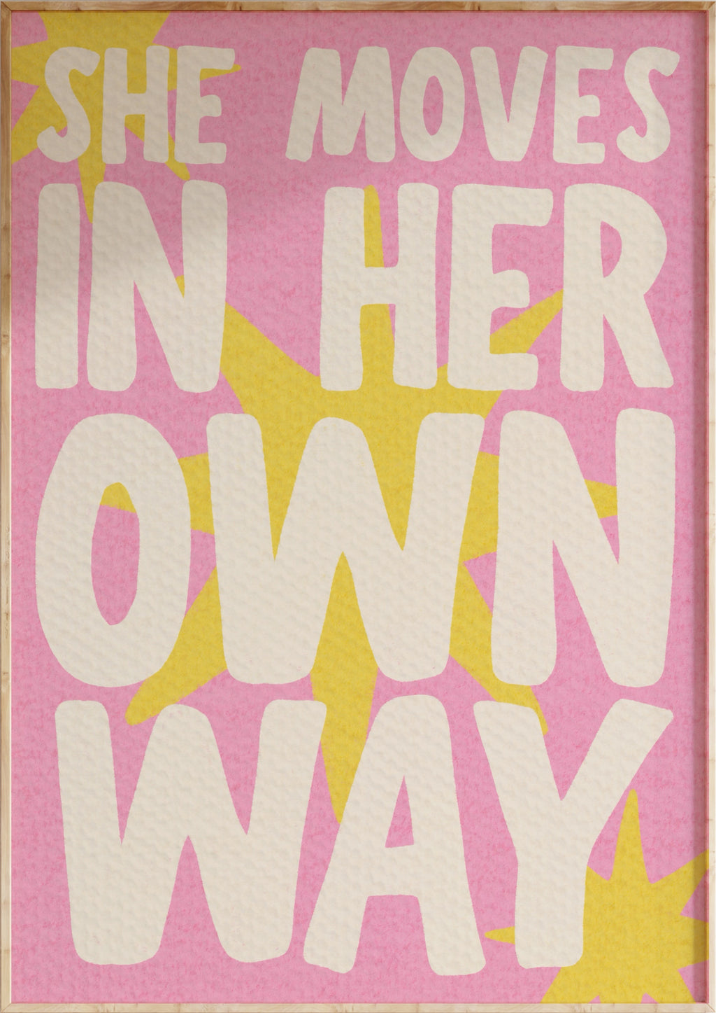 Moves In Her Own Way Art Print