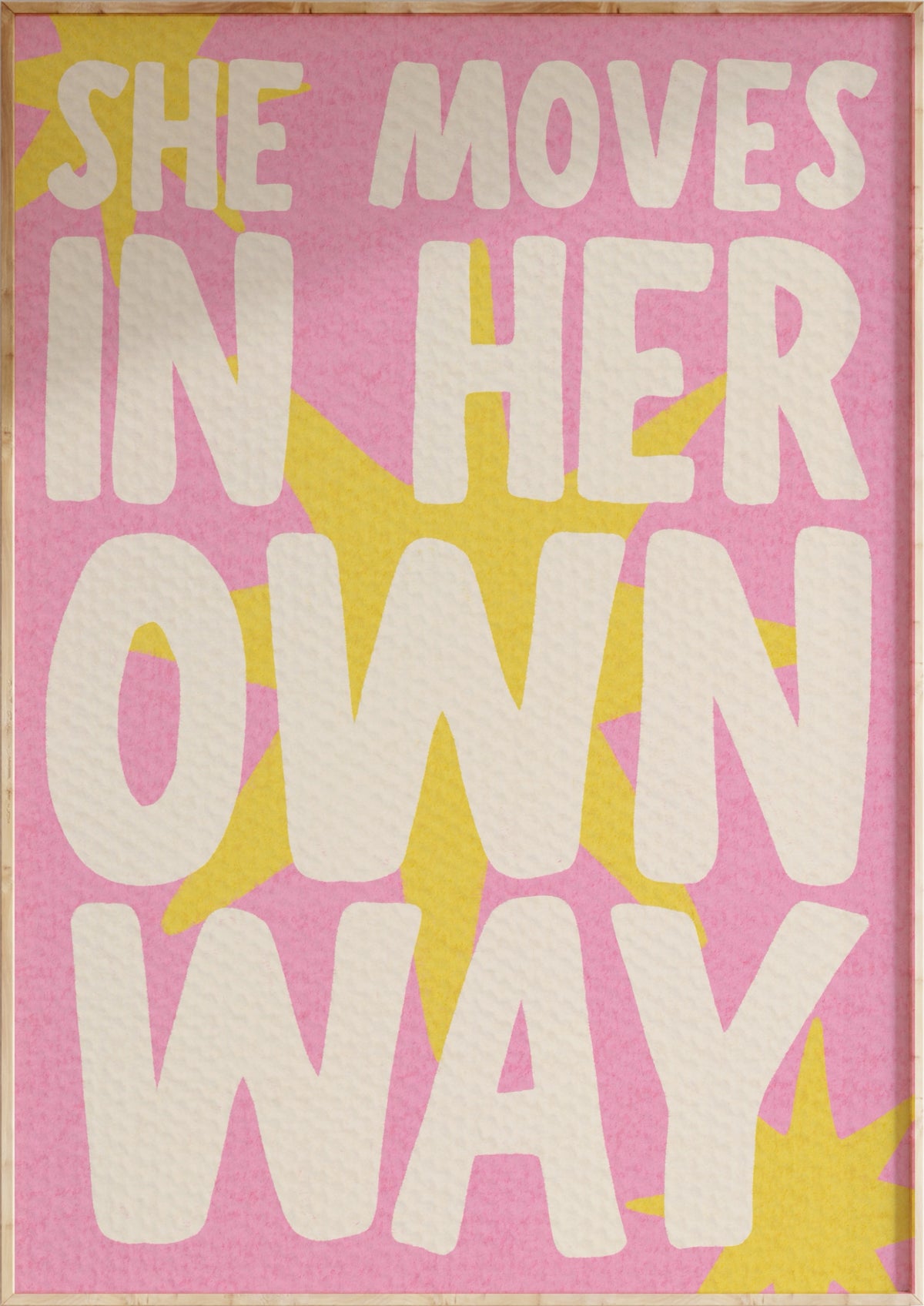 Moves In Her Own Way Art Print