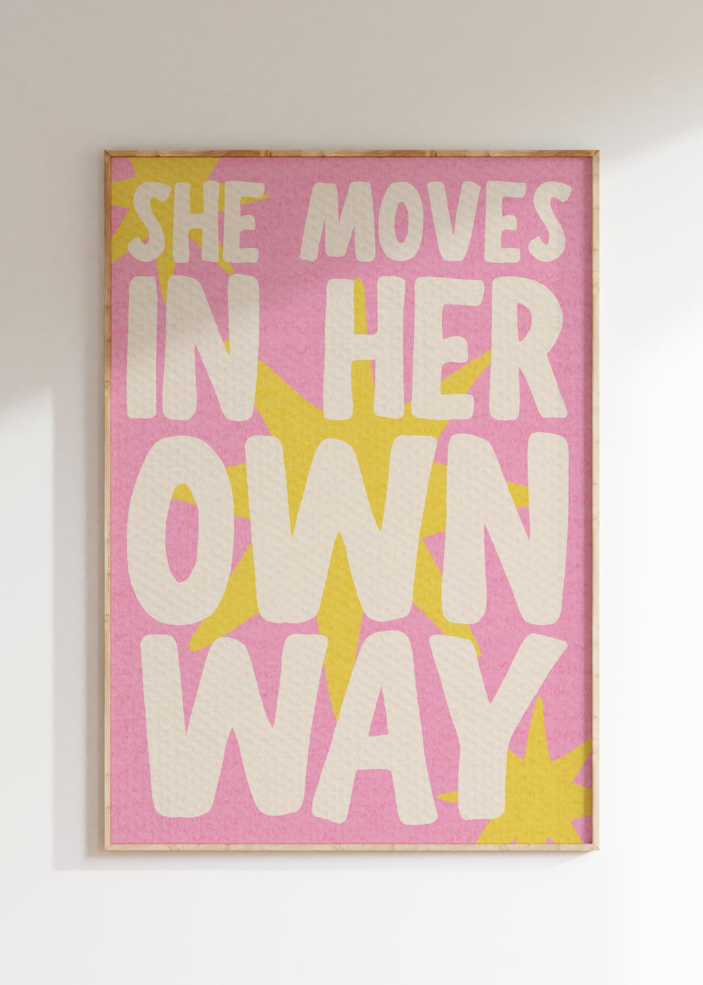 Moves In Her Own Way Art Print