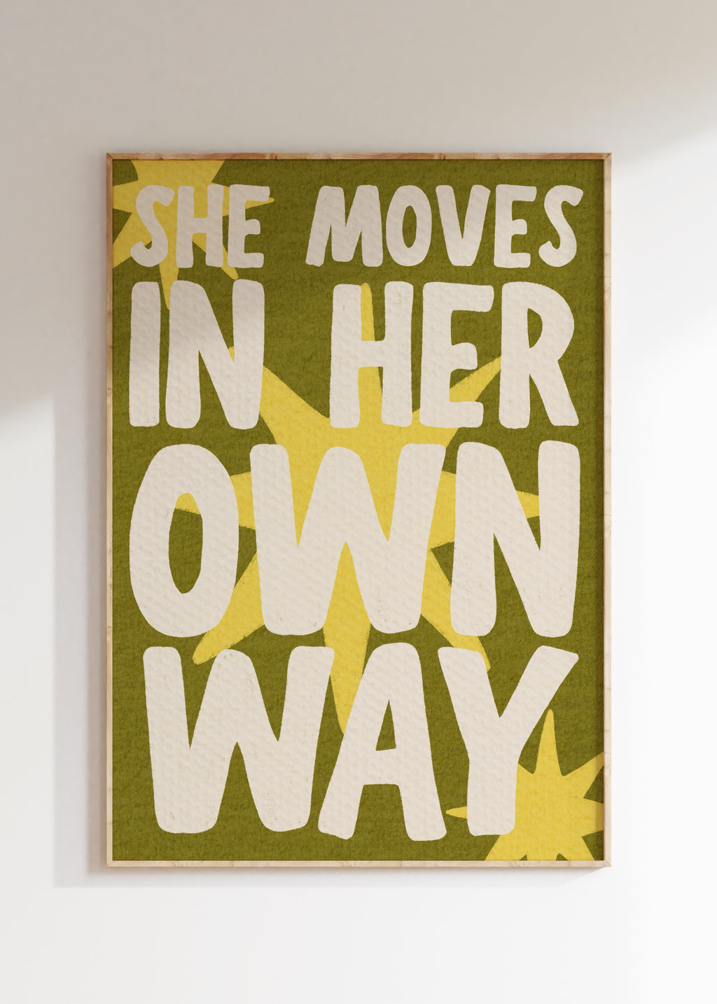 Moves In Her Own Way Art Print