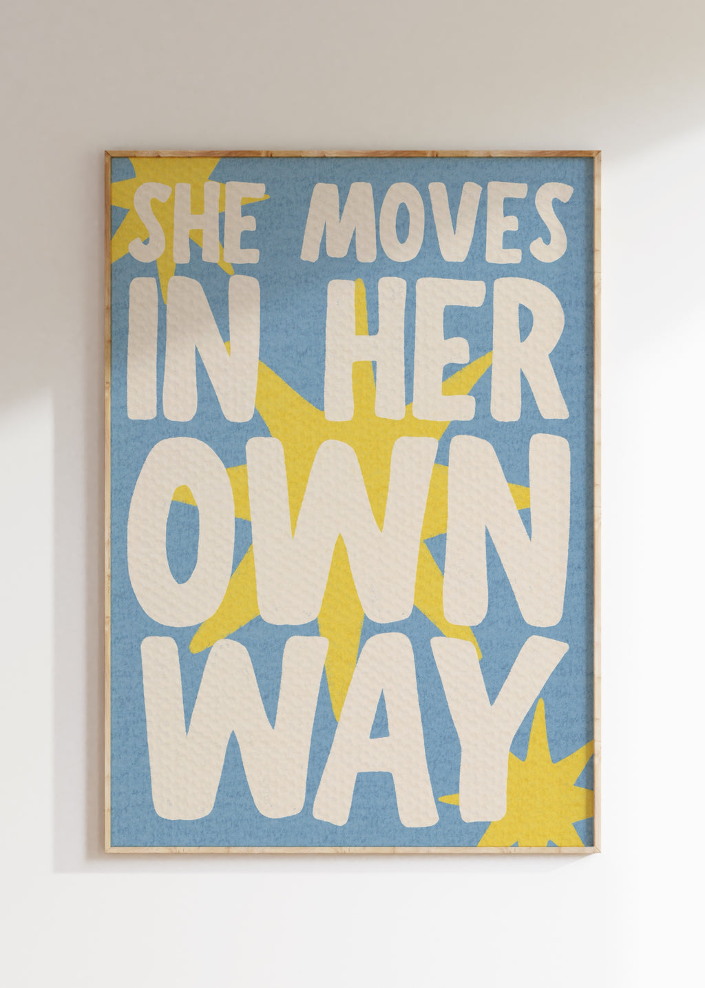 Moves In Her Own Way Art Print