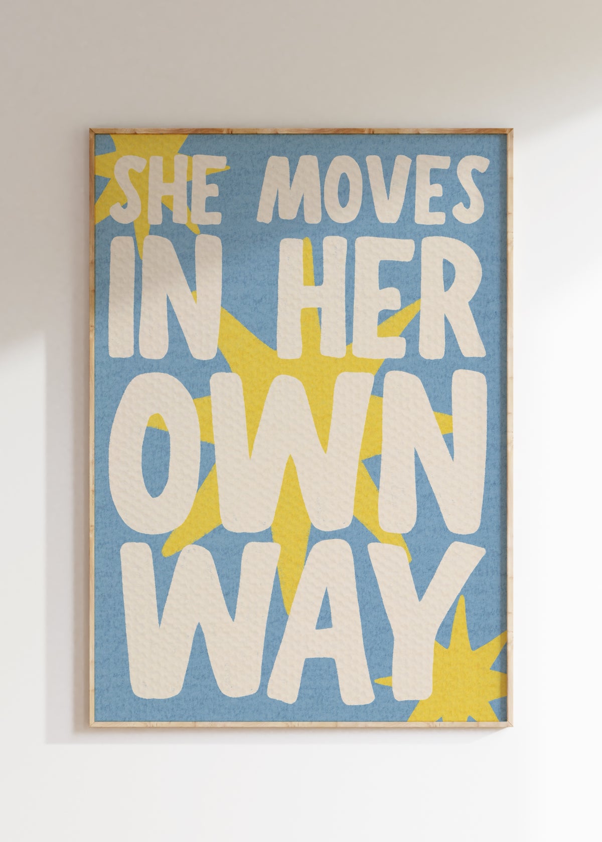 Moves In Her Own Way Art Print