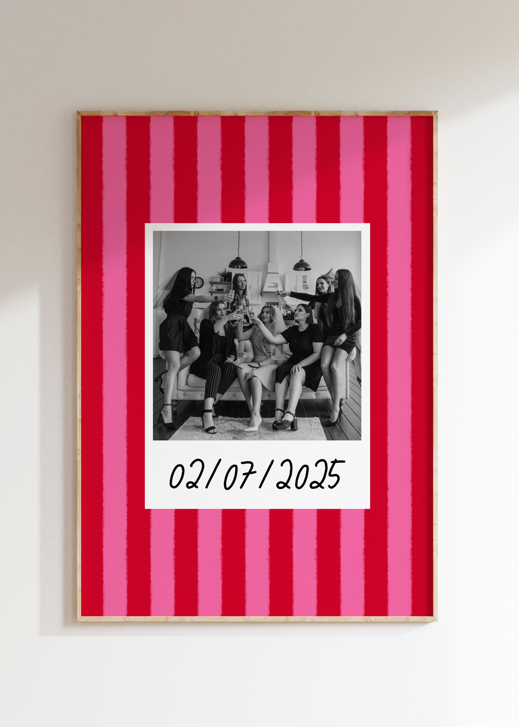 Striped Custom Photo Print