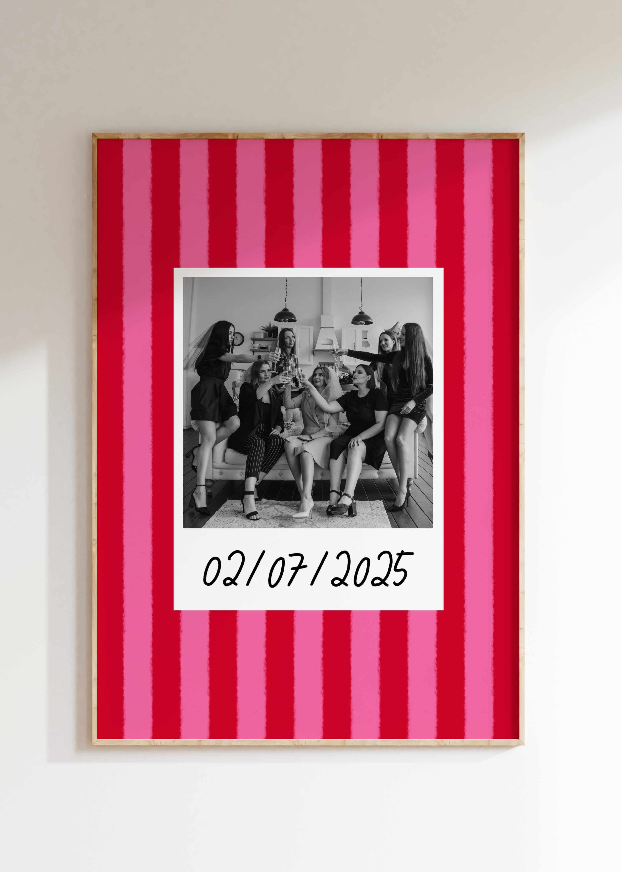Striped Custom Photo Print