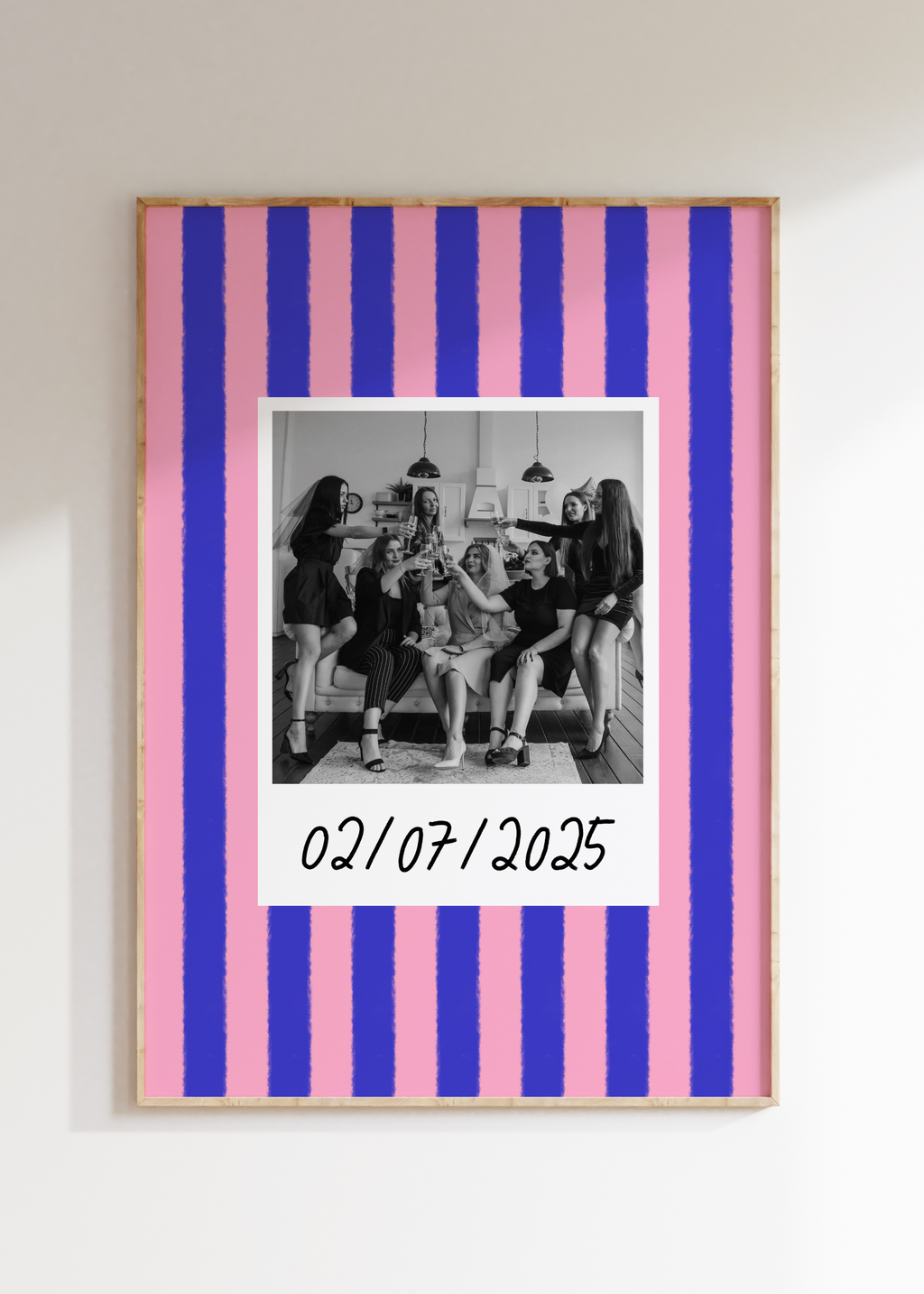 Striped Custom Photo Print
