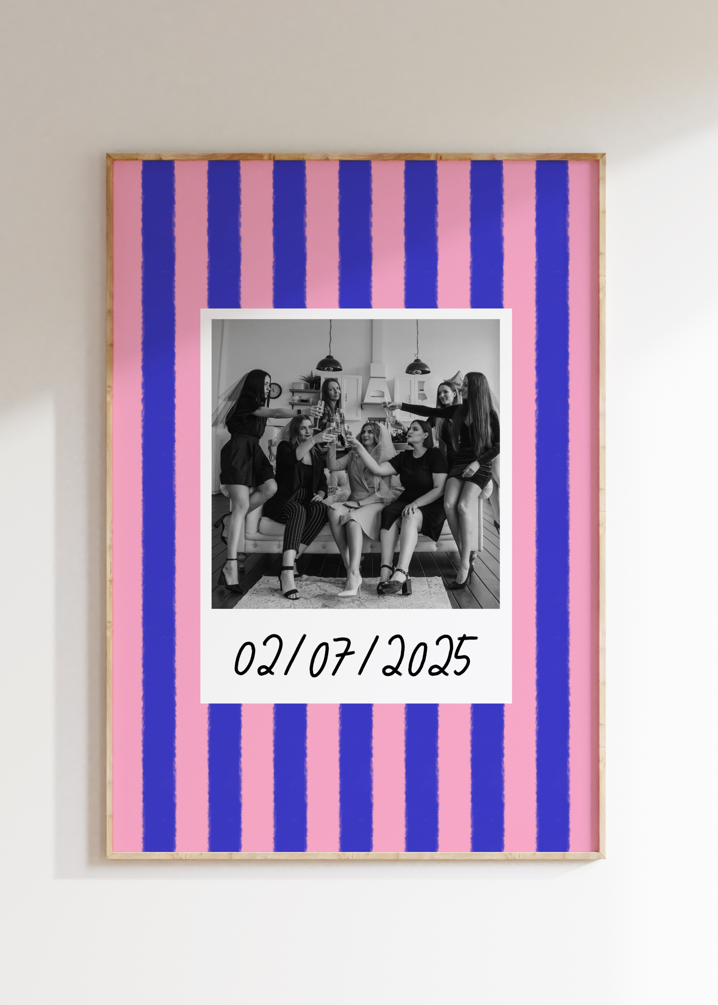 Striped Custom Photo Print
