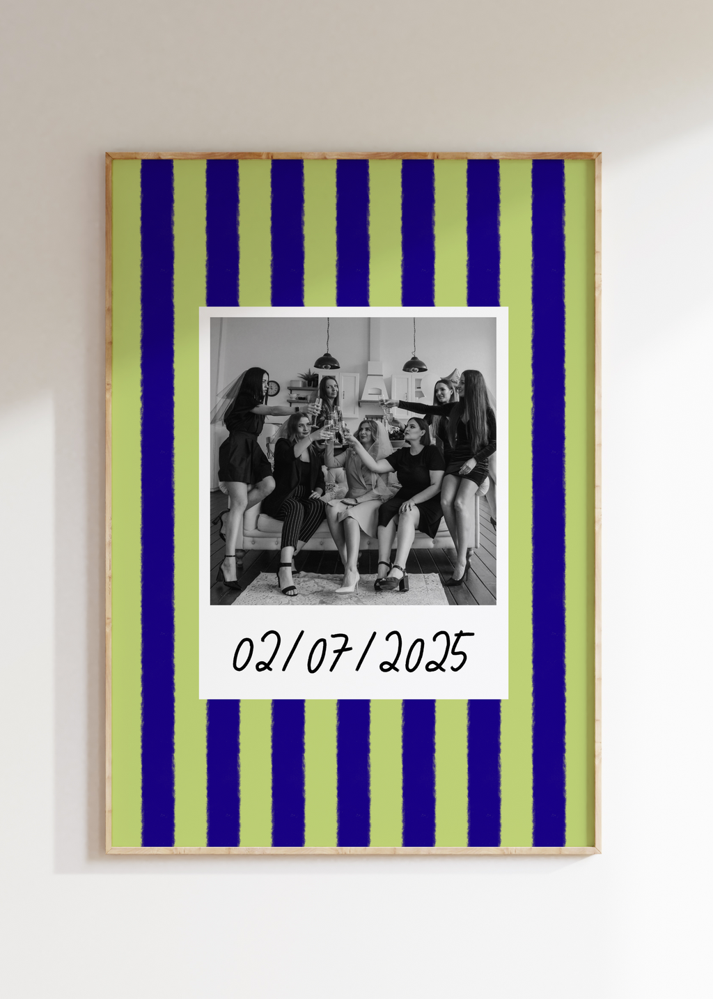 Striped Custom Photo Print
