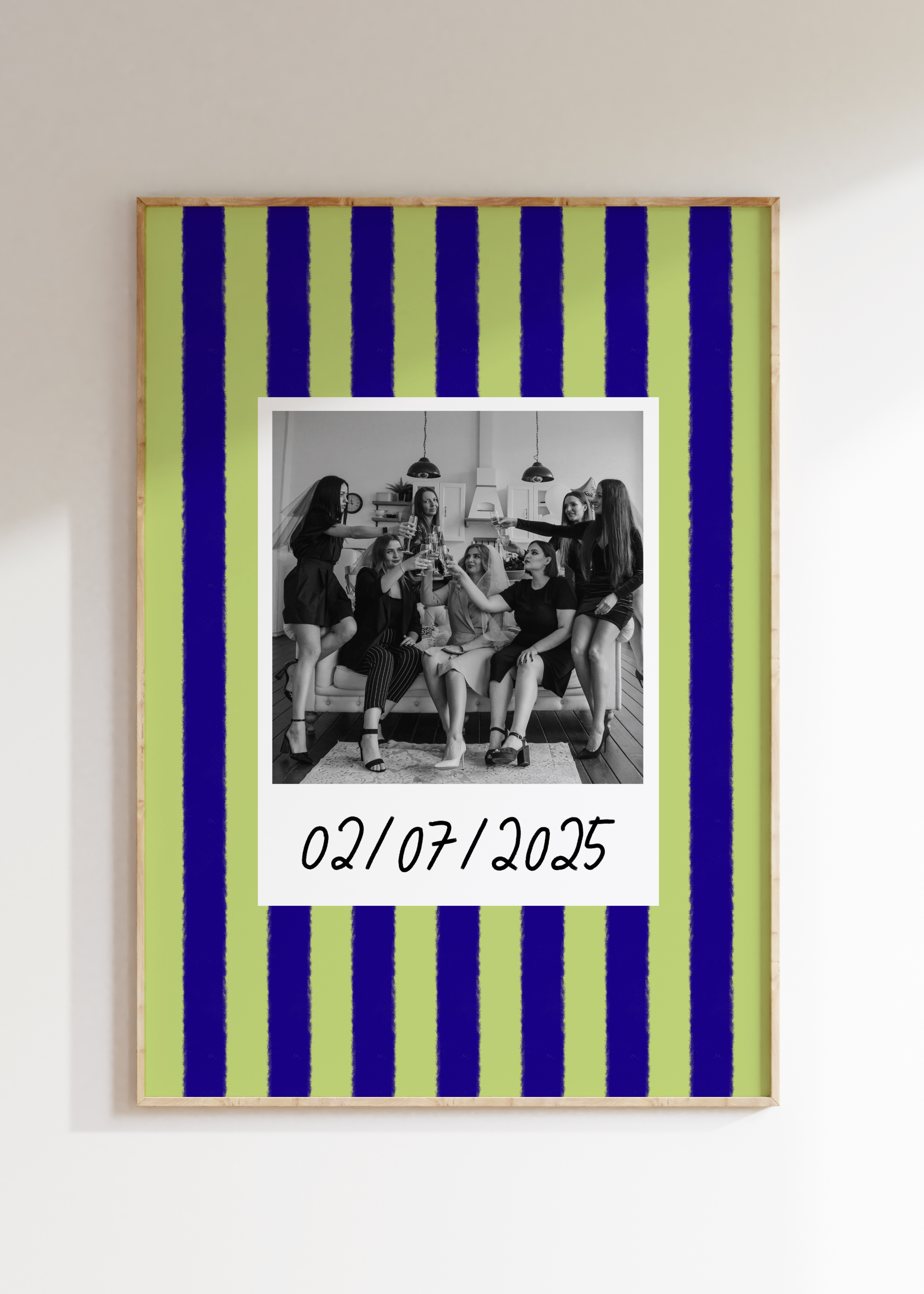 Striped Custom Photo Print
