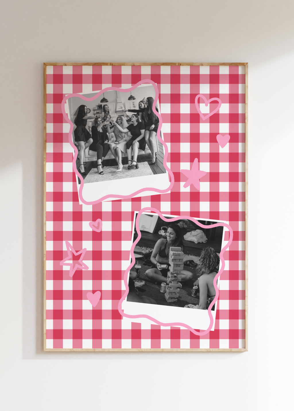 Gingham Custom Photo Print