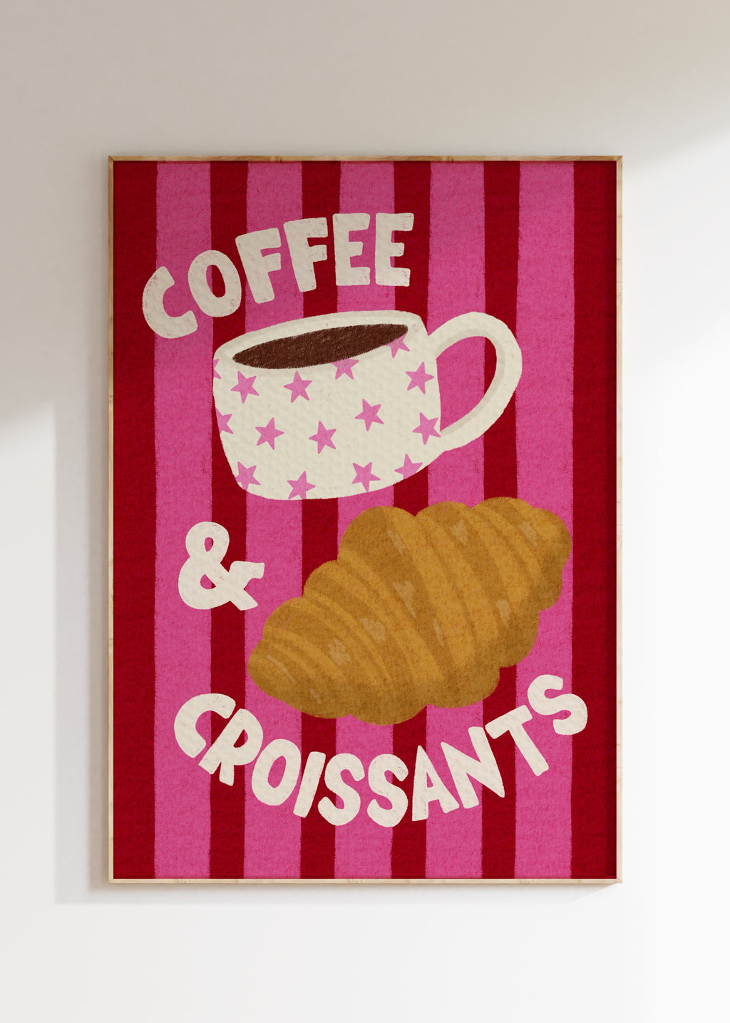 Coffee & Croissants Art Print