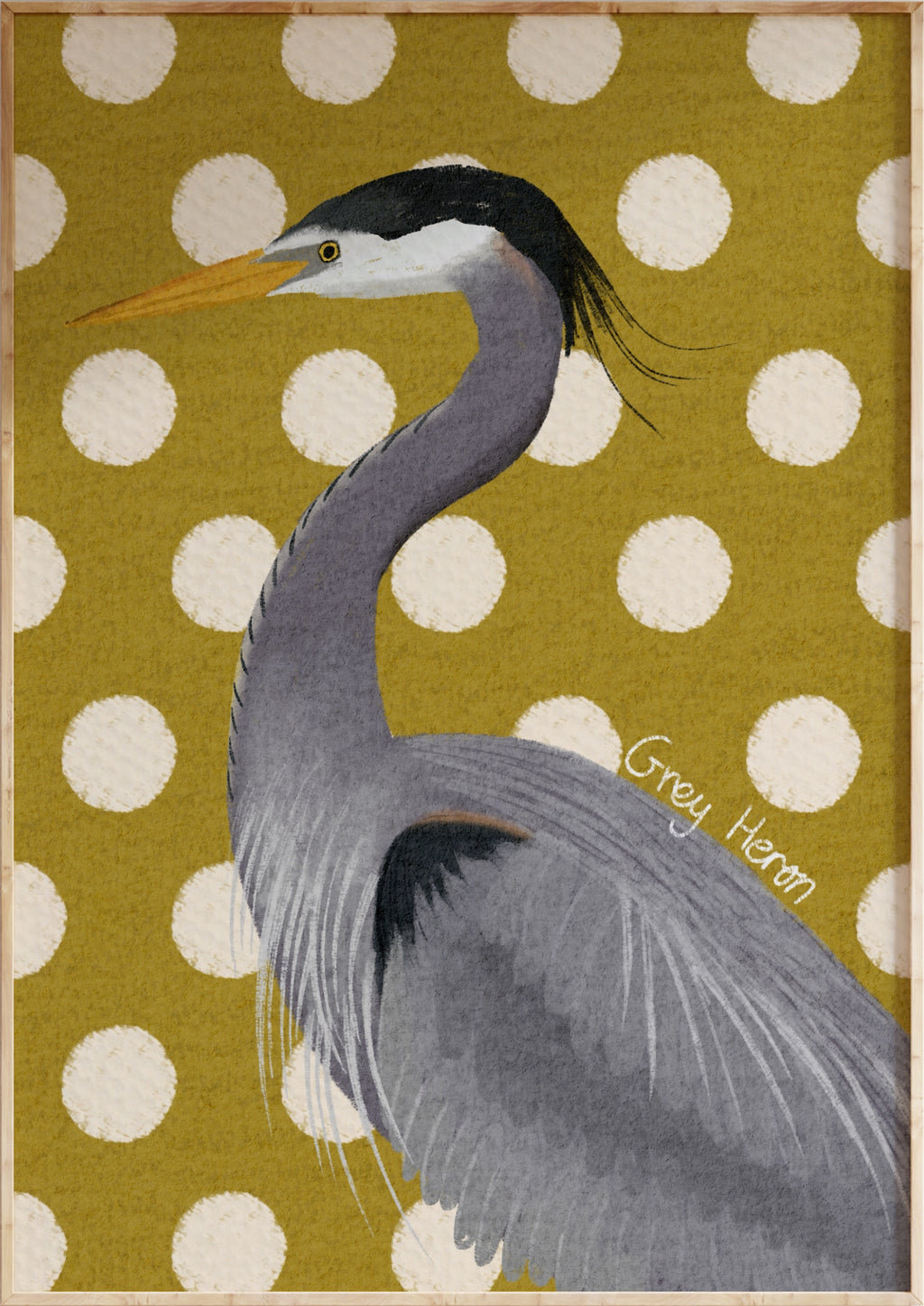 Grey Heron Art Print