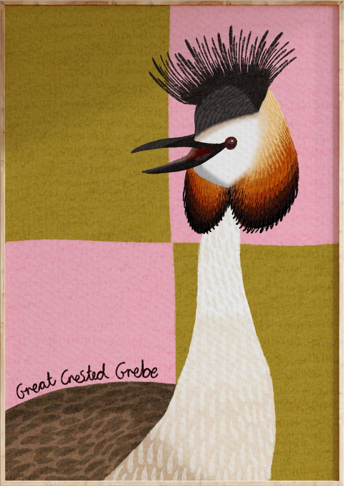 Great Crested Grebe Art Print