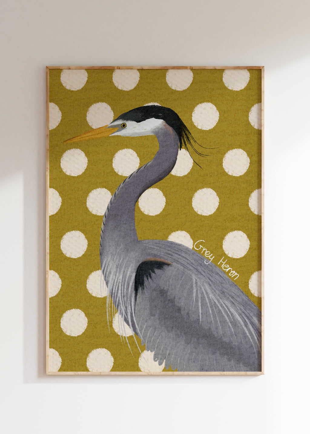 Grey Heron Art Print