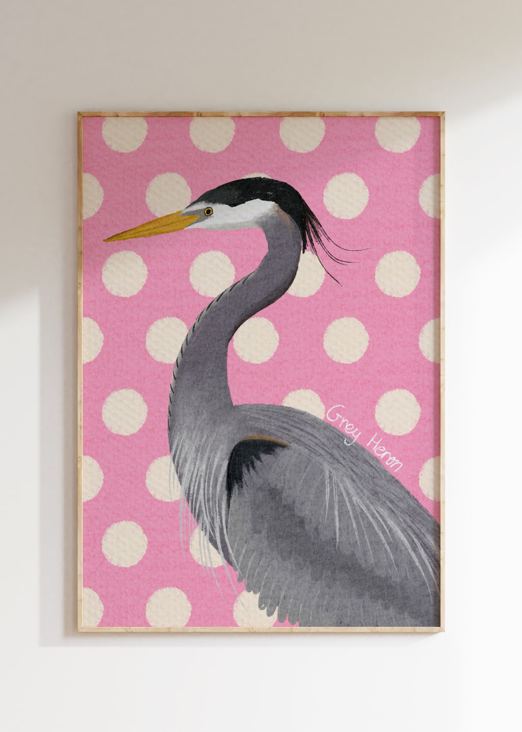 Grey Heron Art Print
