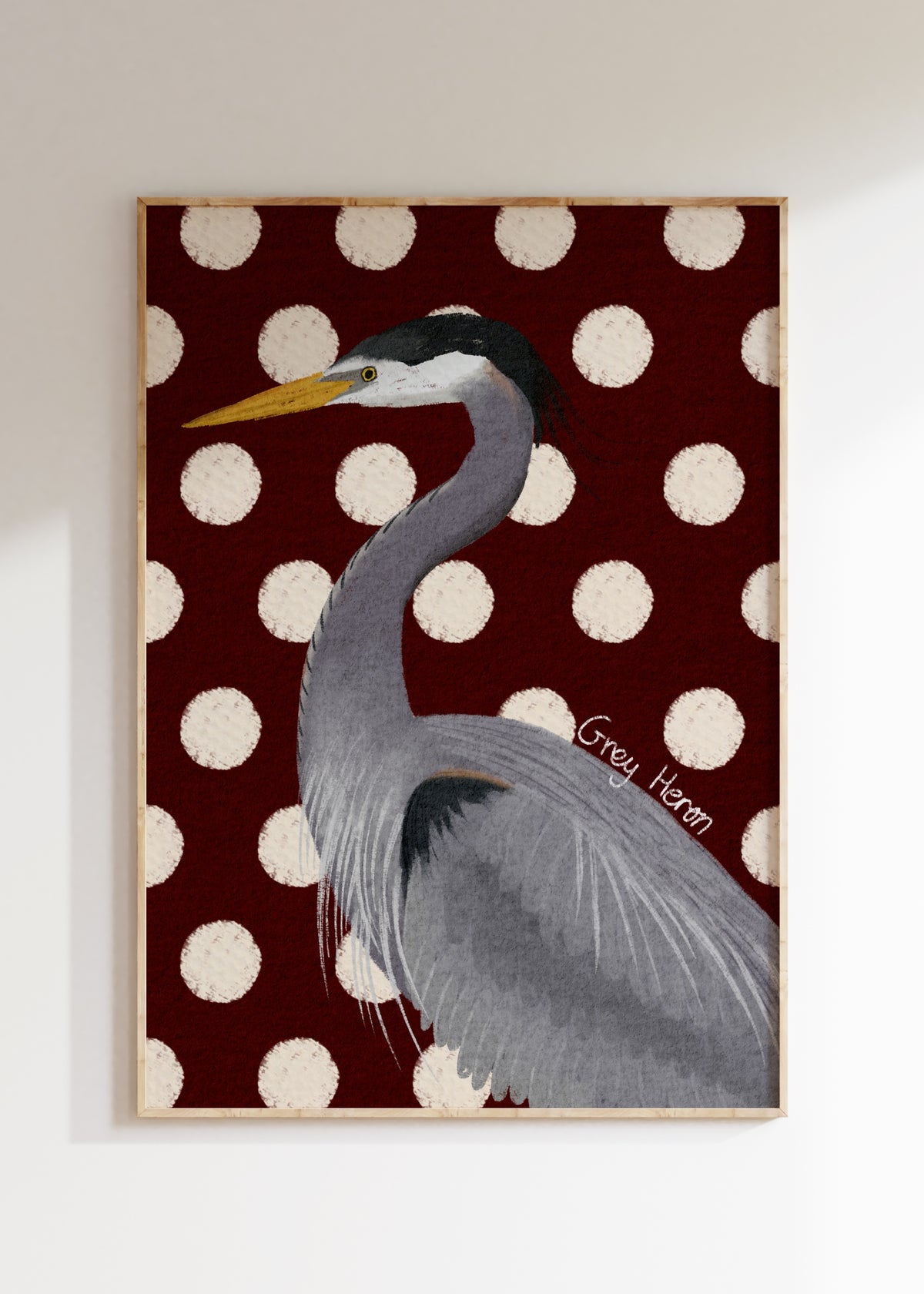 Grey Heron Art Print