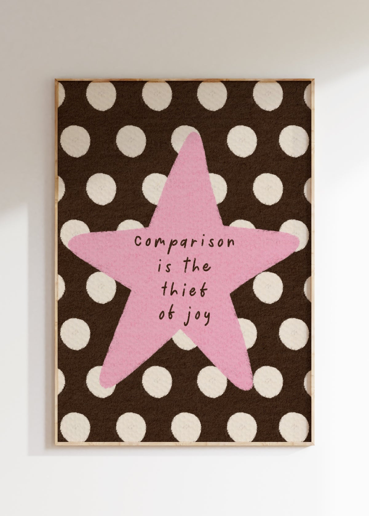 Comparison Is The Thief Of Joy Art Print