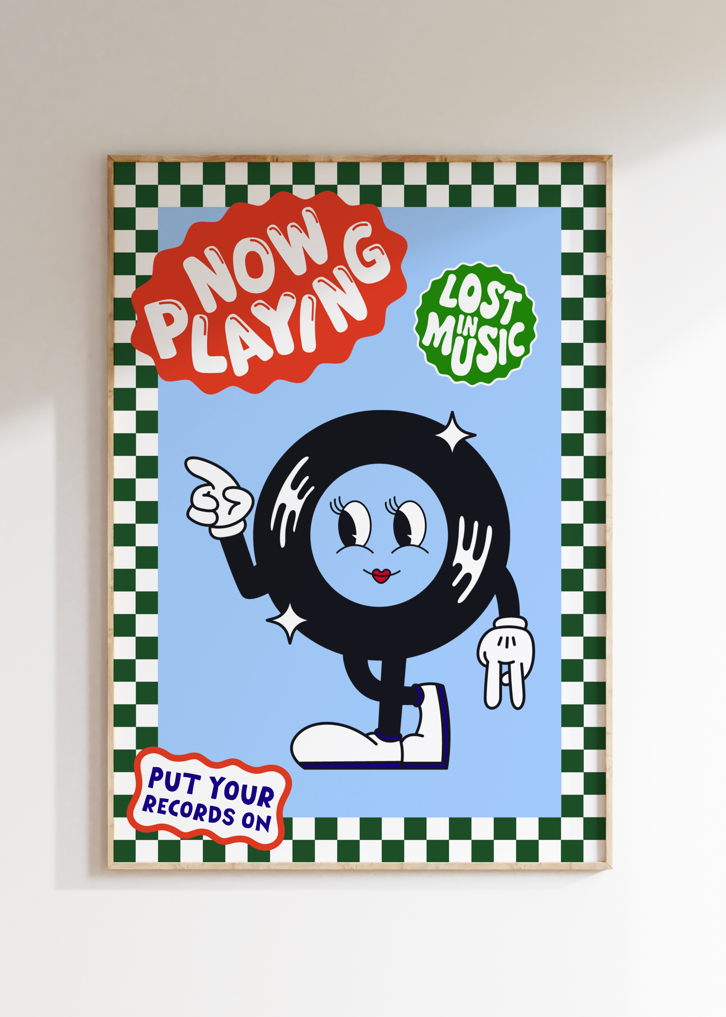 Funky Record Art Print