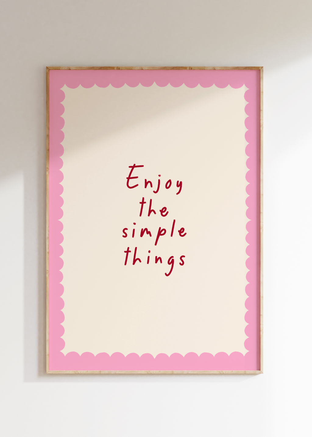 Enjoy The Simple Things Art Print