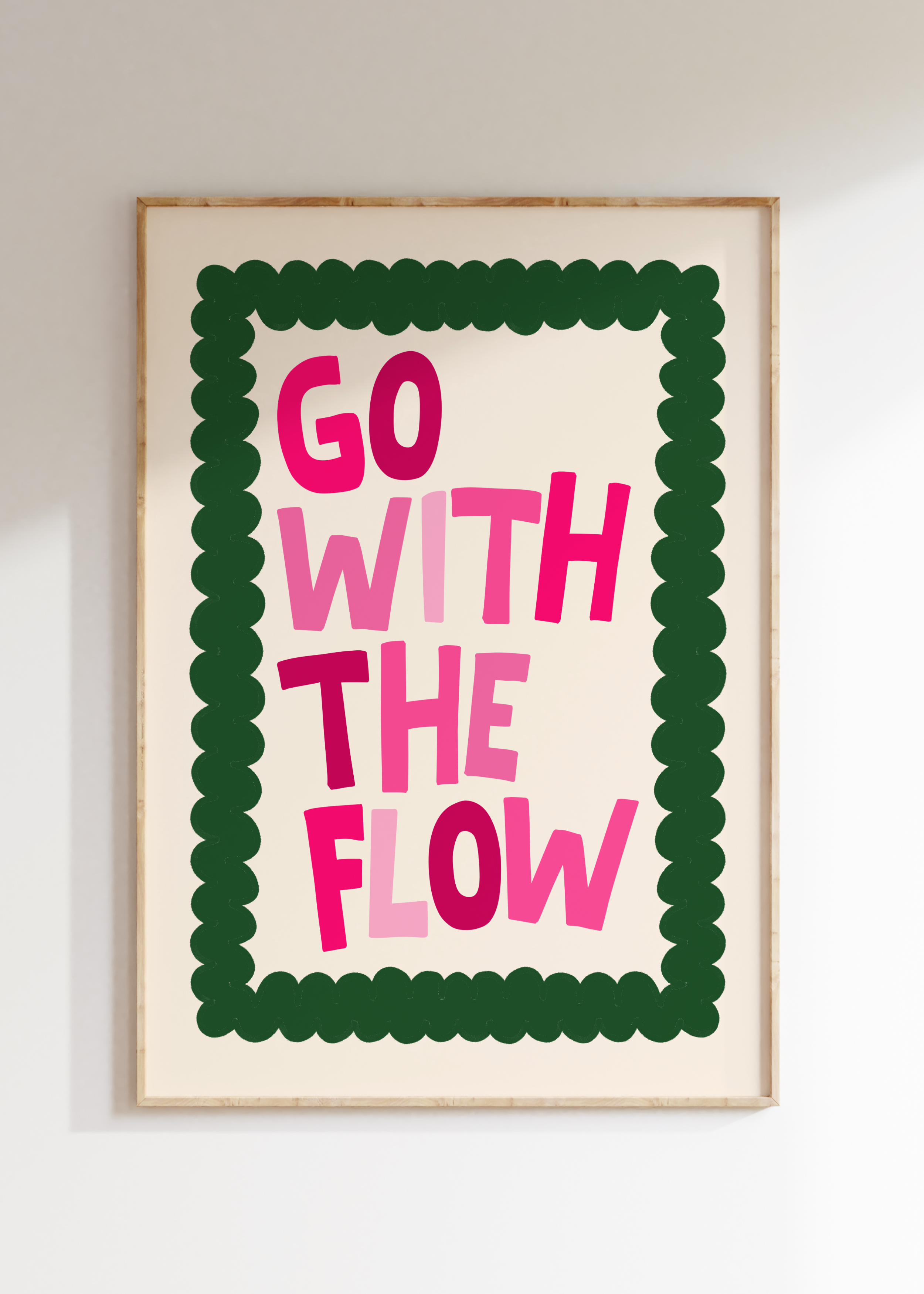Go With The Flow Art Print