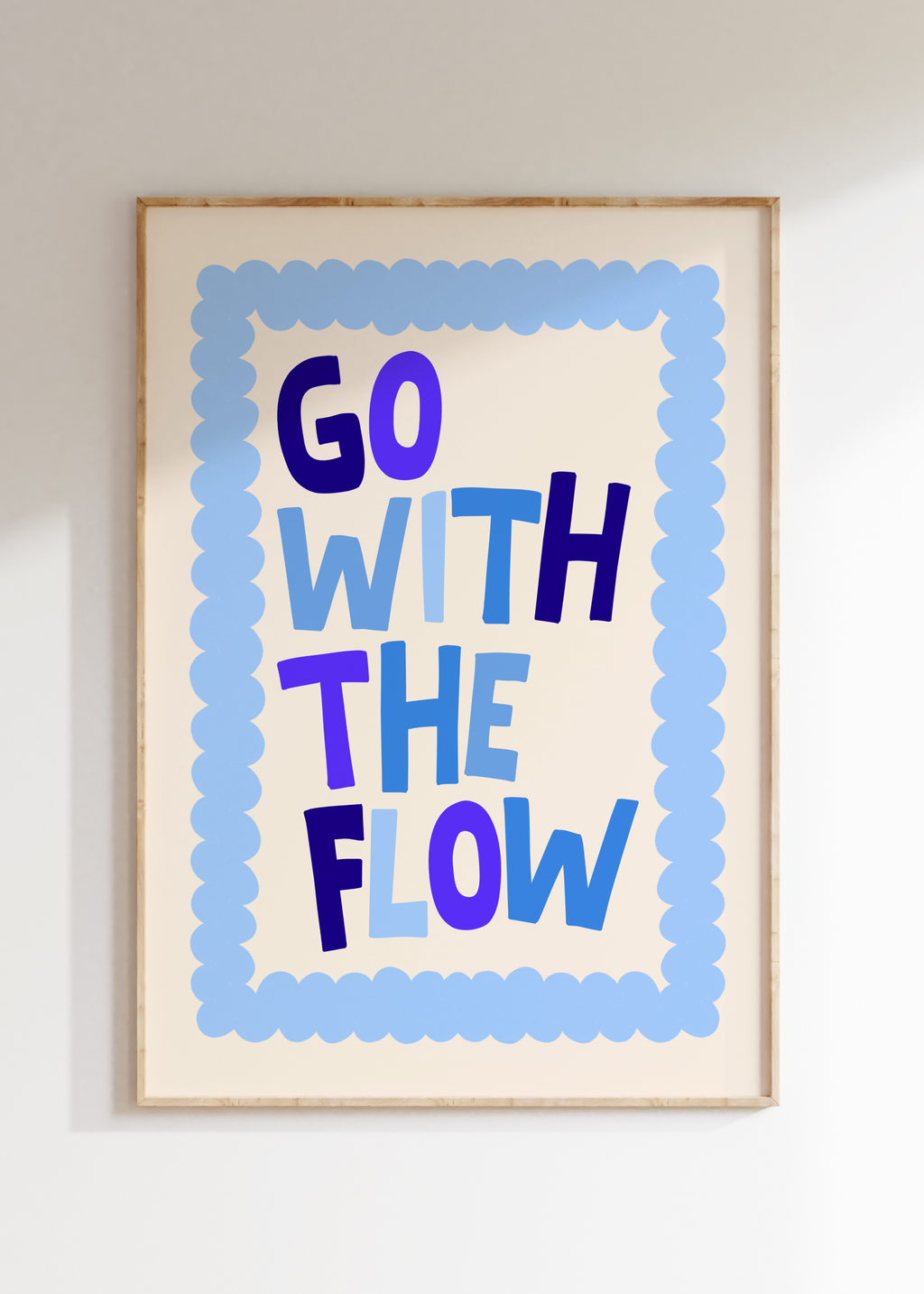 Go With The Flow Art Print