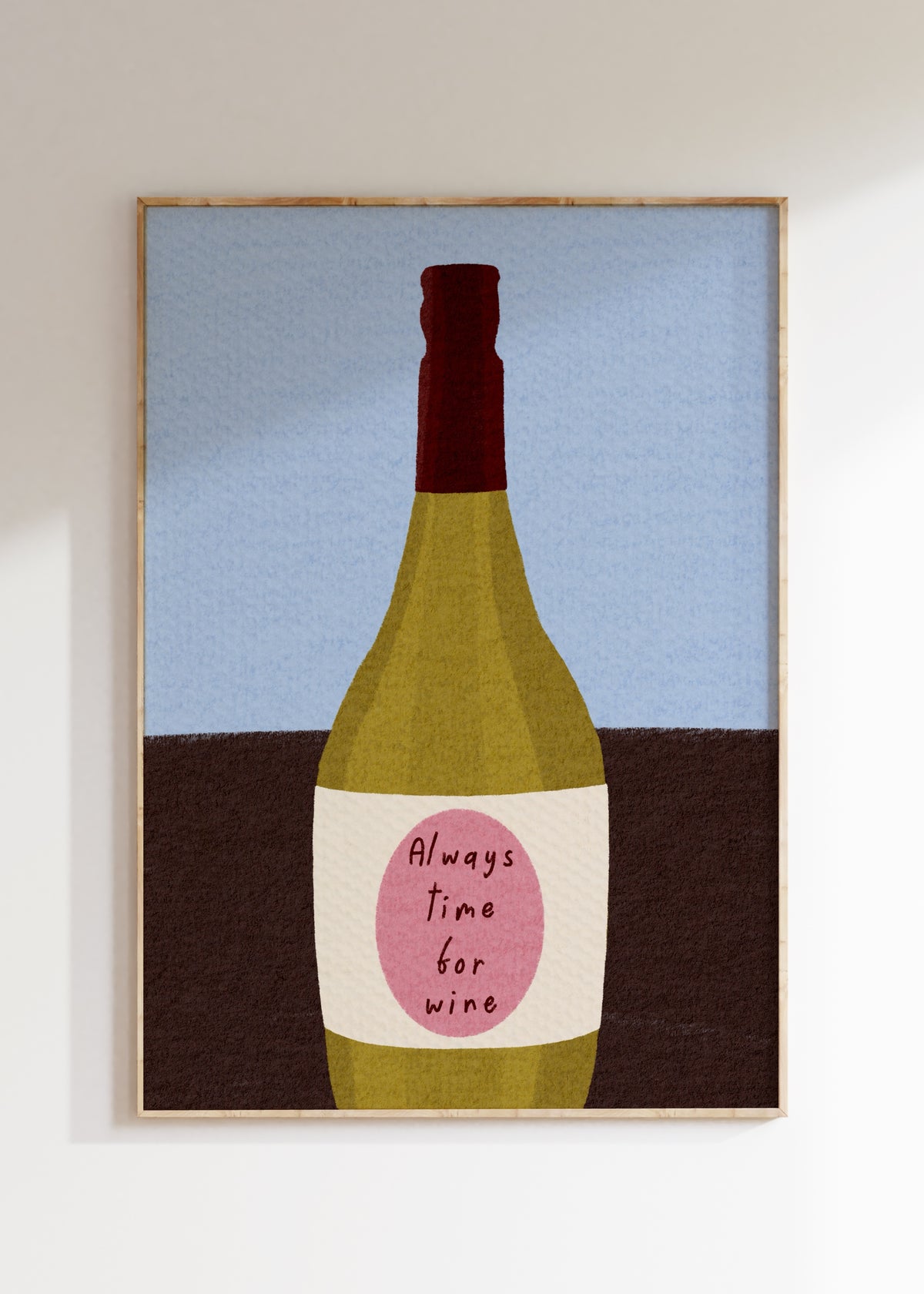 Always Time For Wine Art Print