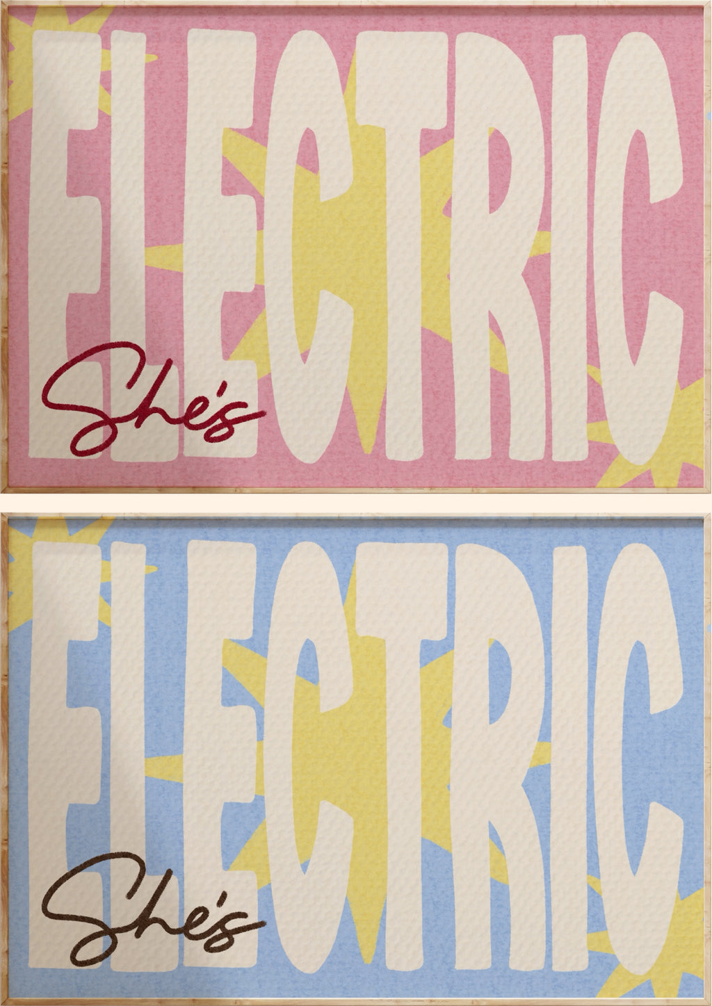 She's Electric Art Print