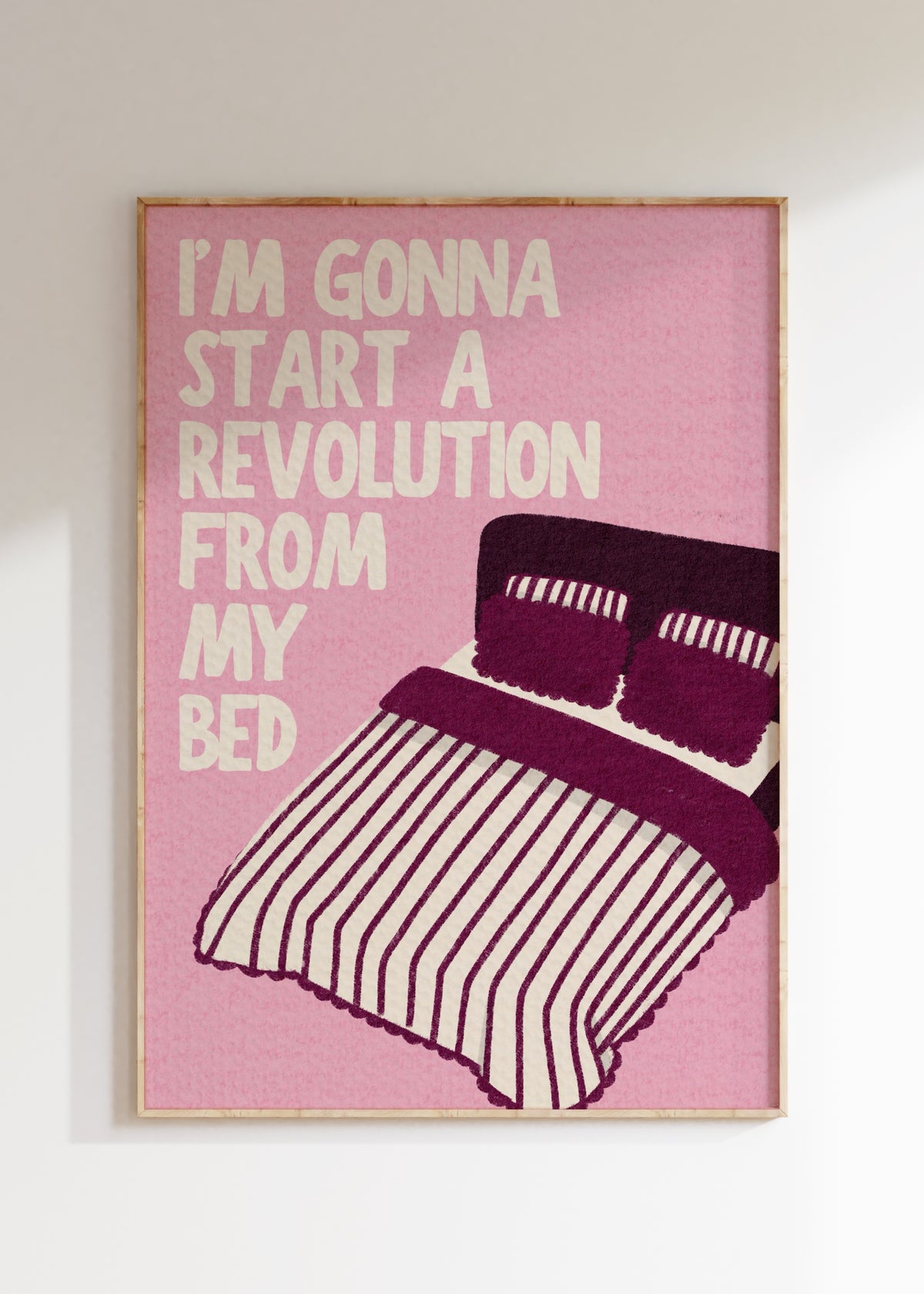 Revolution From My Bed Art Print