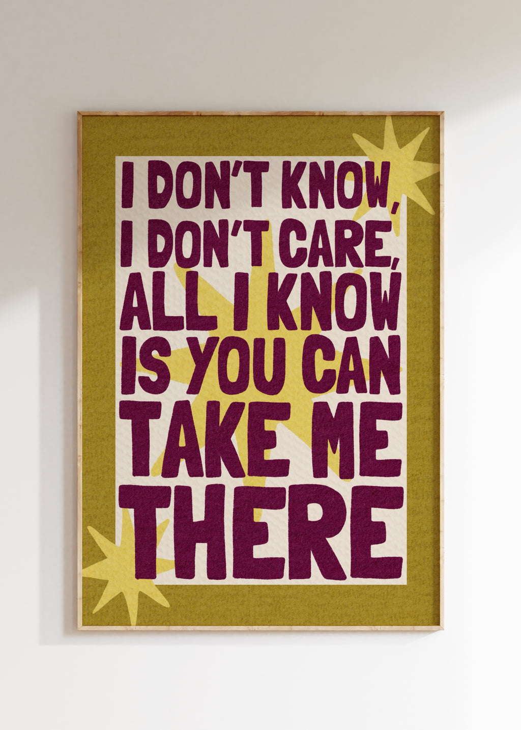 Take Me There Art Print