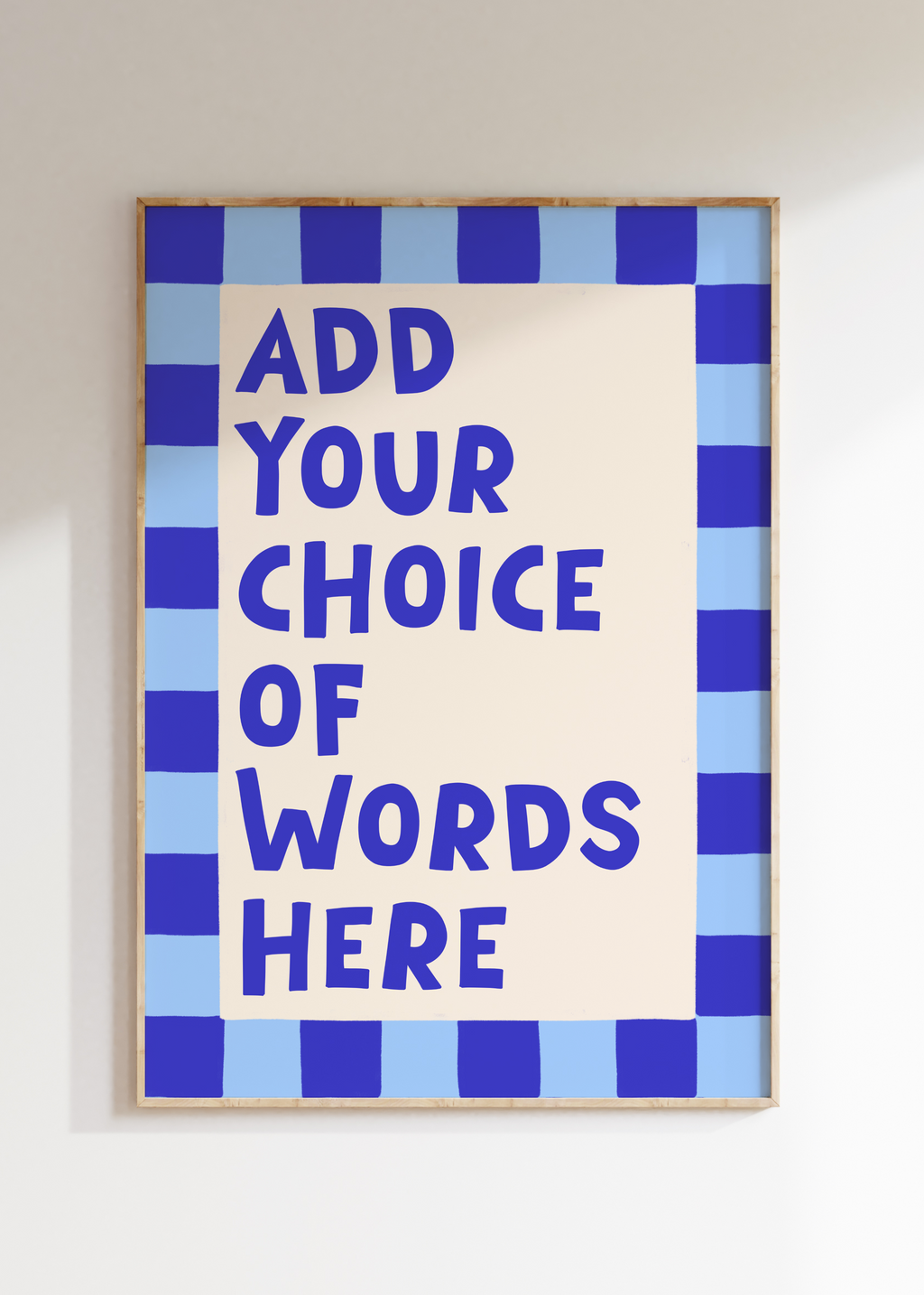 Custom Checkerboard Art Print
