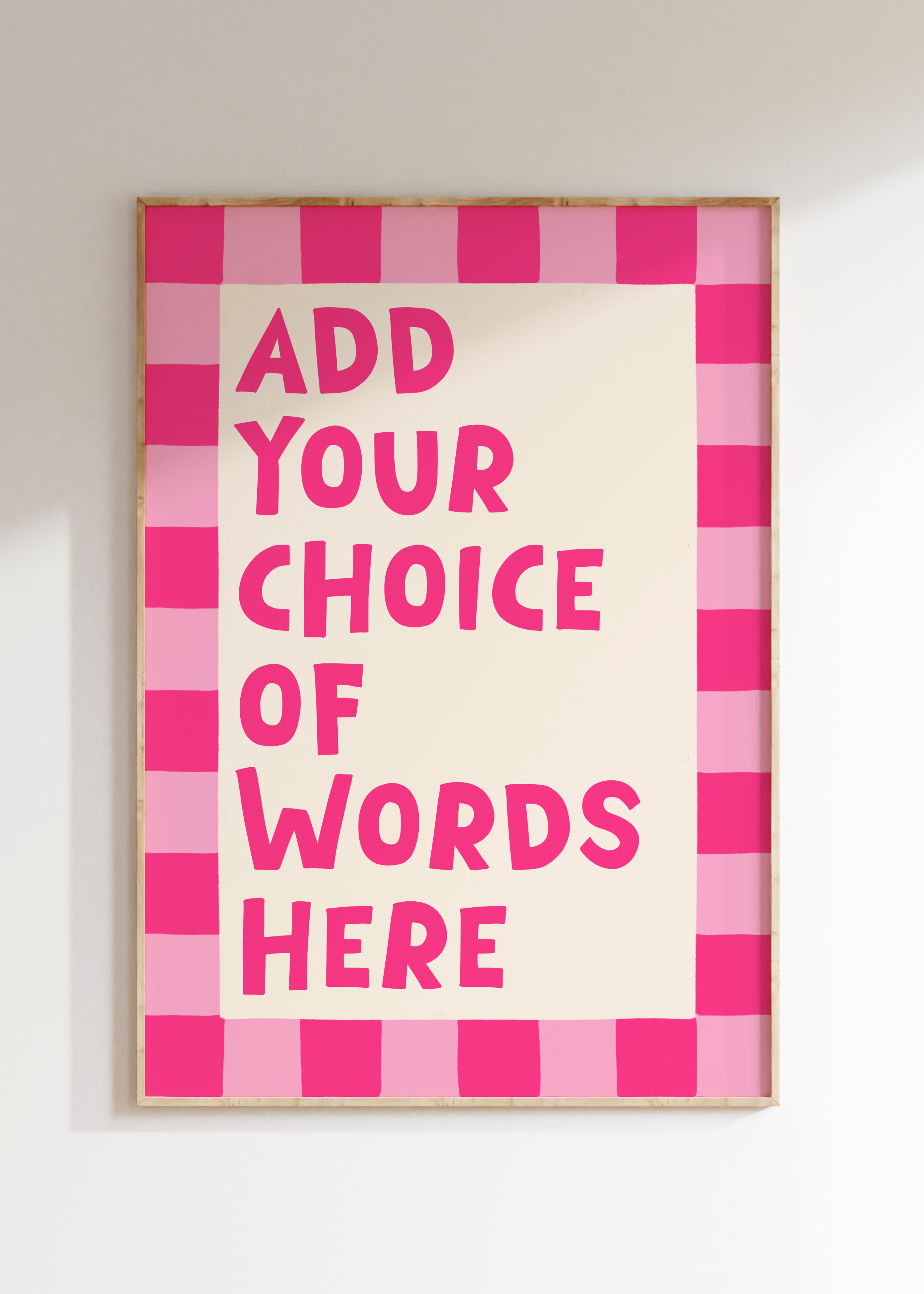 Custom Checkerboard Art Print