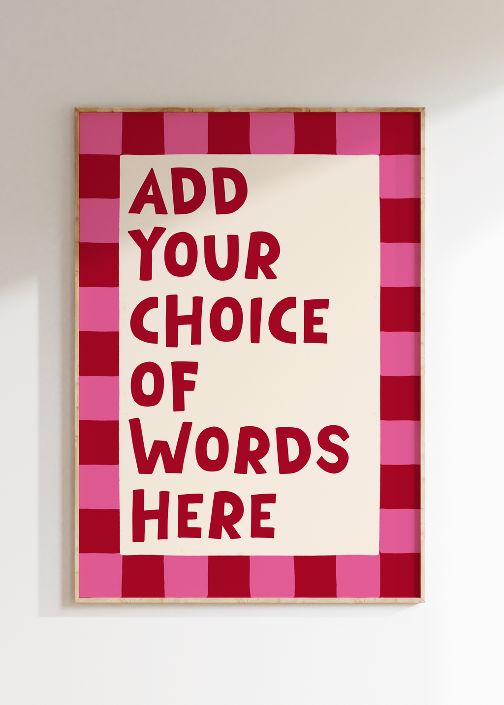 Custom Checkerboard Art Print