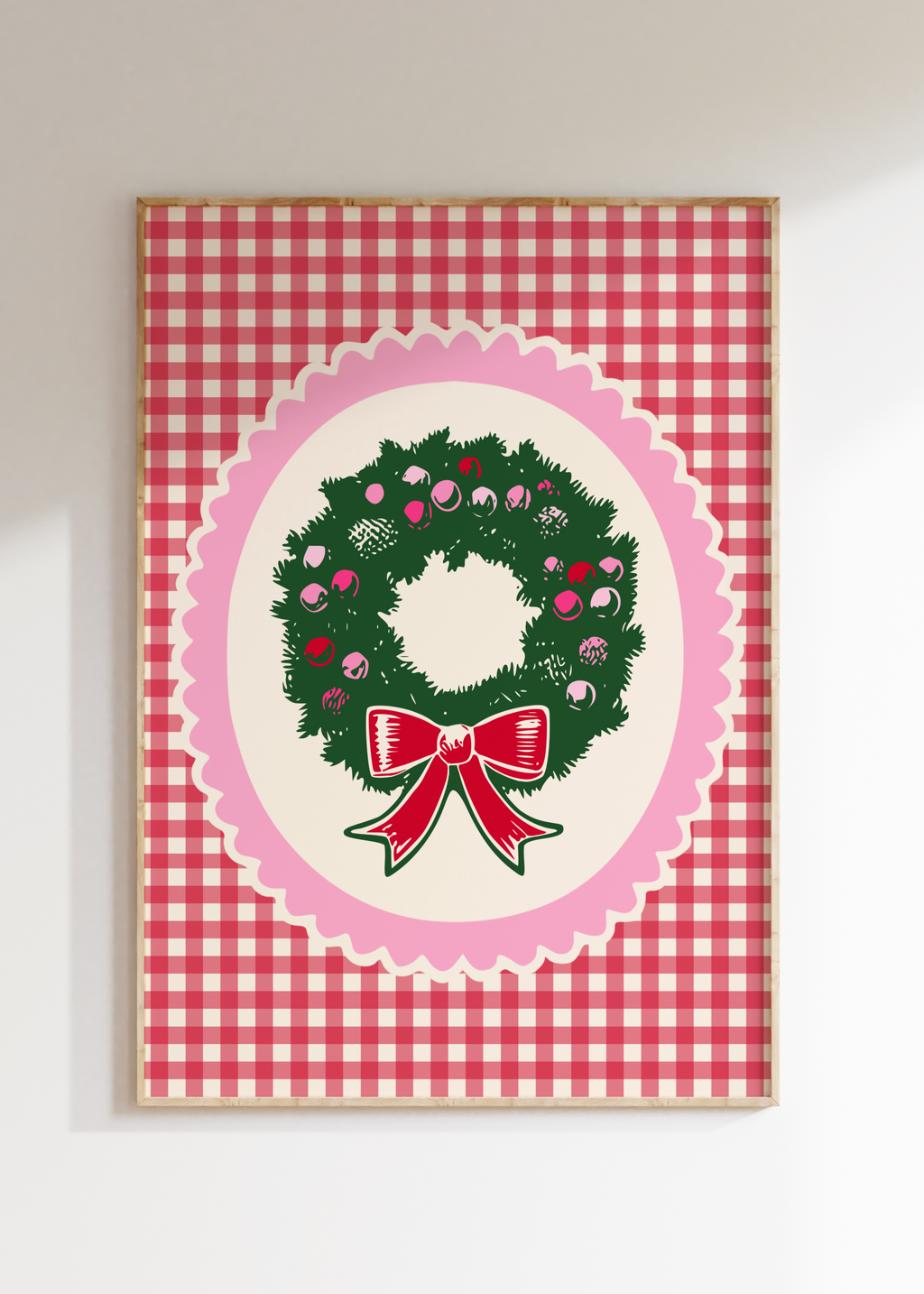 Christmas Wreath Art Print