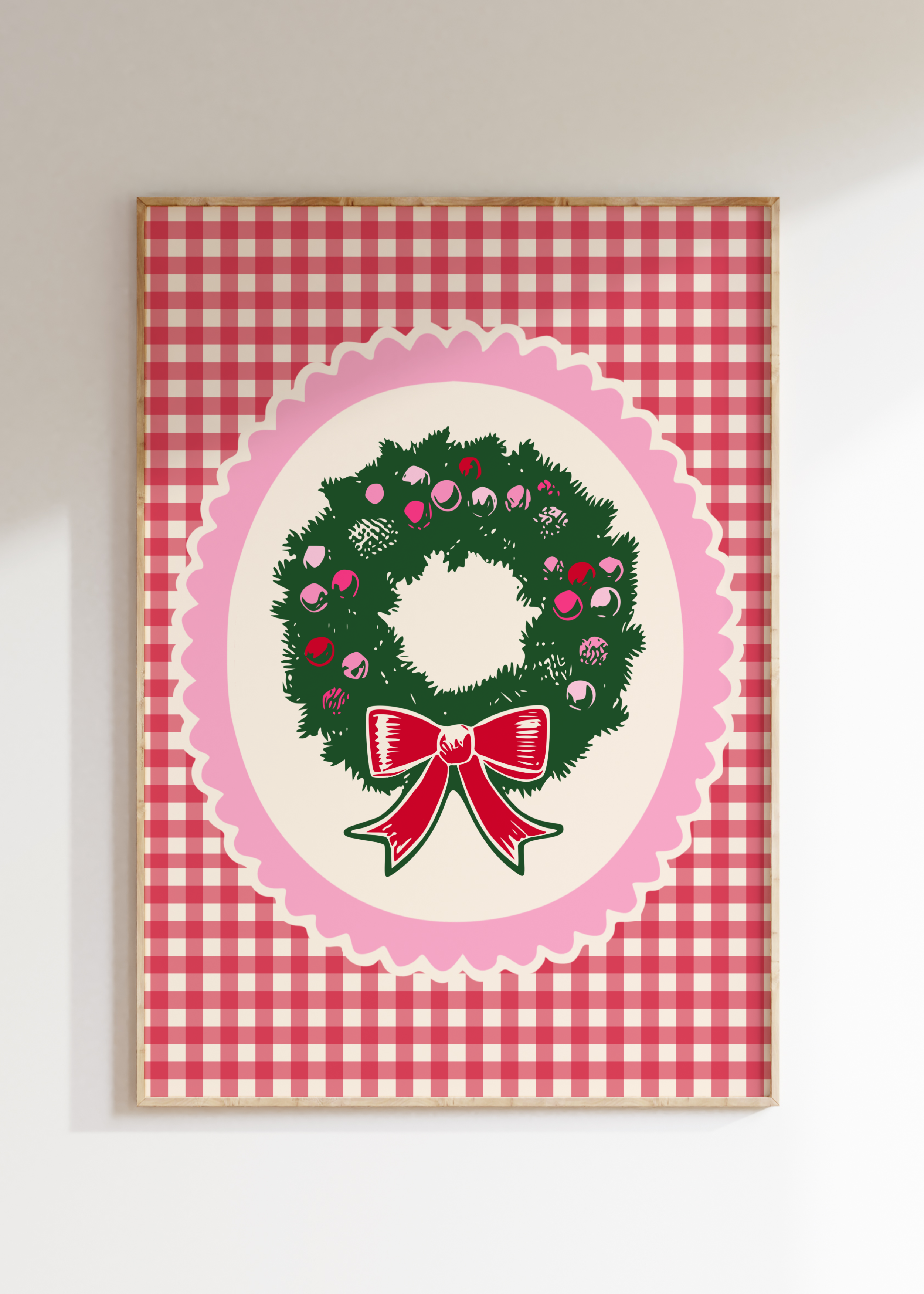 Christmas Wreath Art Print