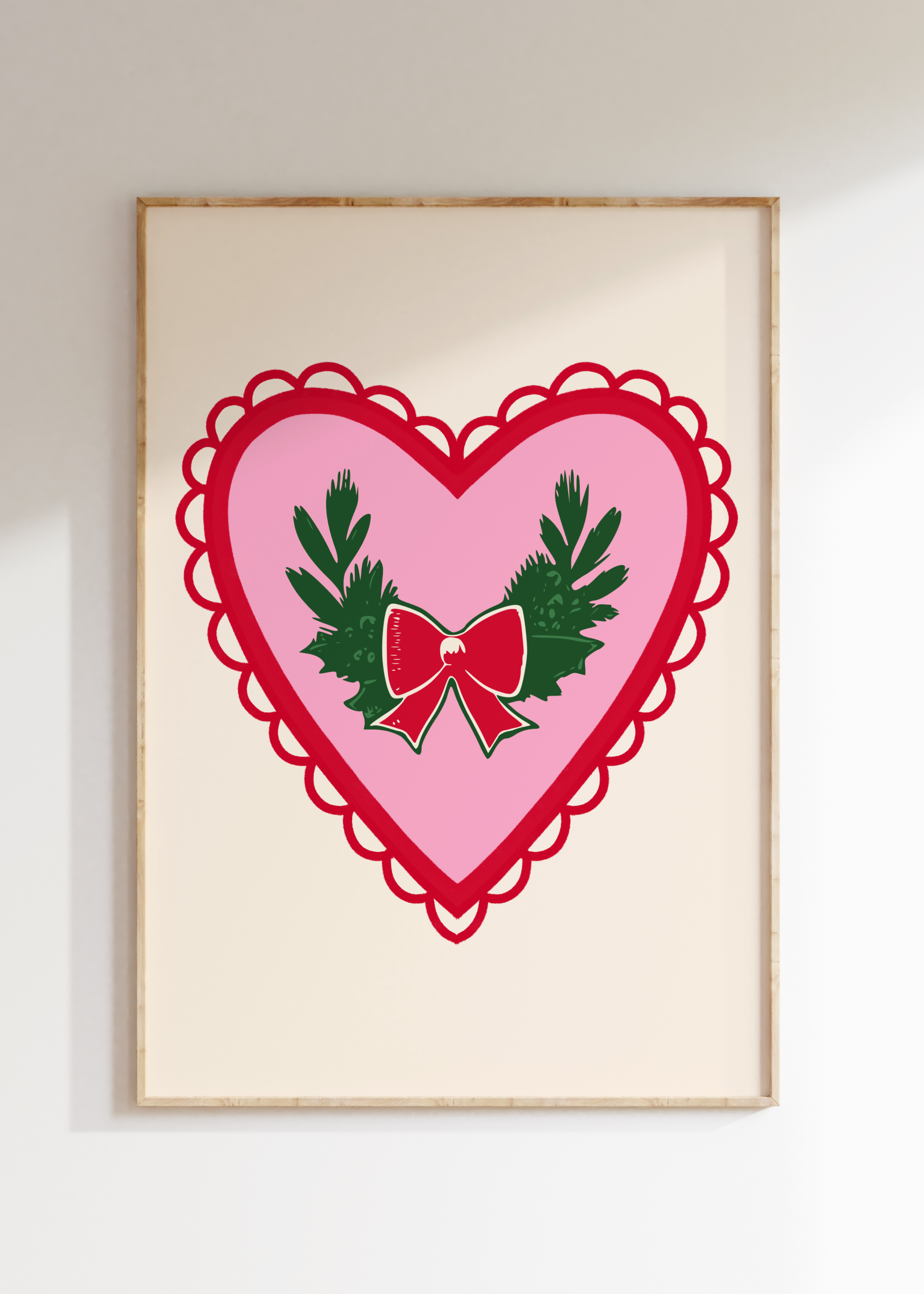 Christmas Wreath Art Print