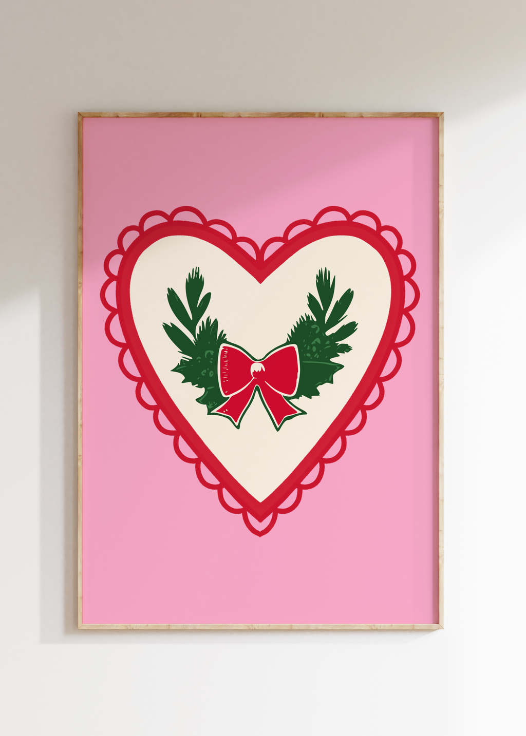 Christmas Wreath Art Print