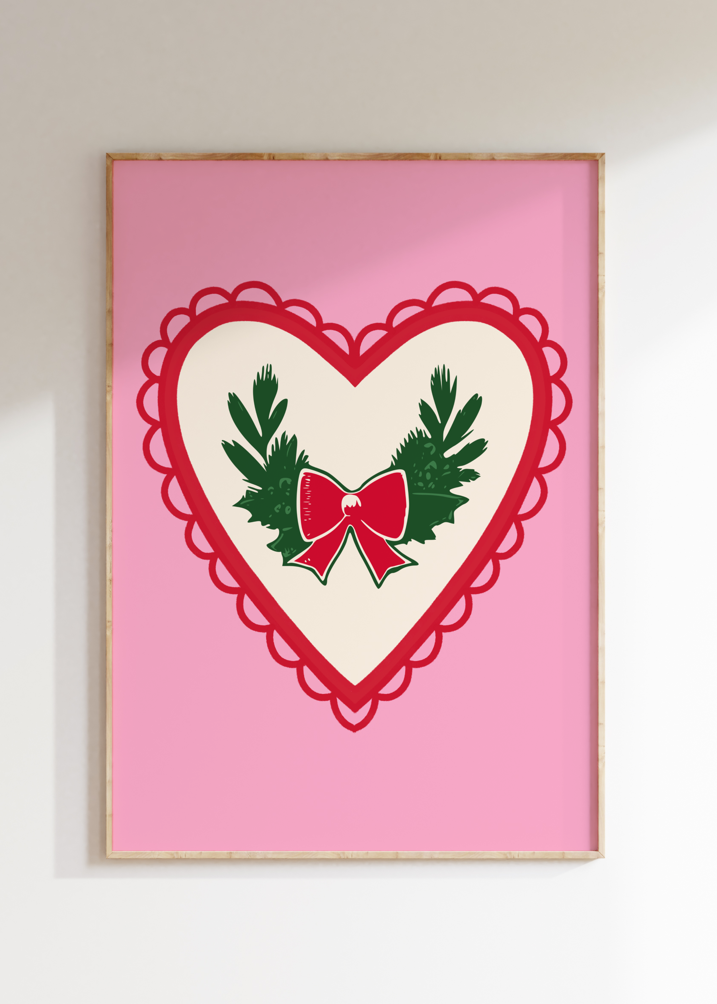 Christmas Wreath Art Print