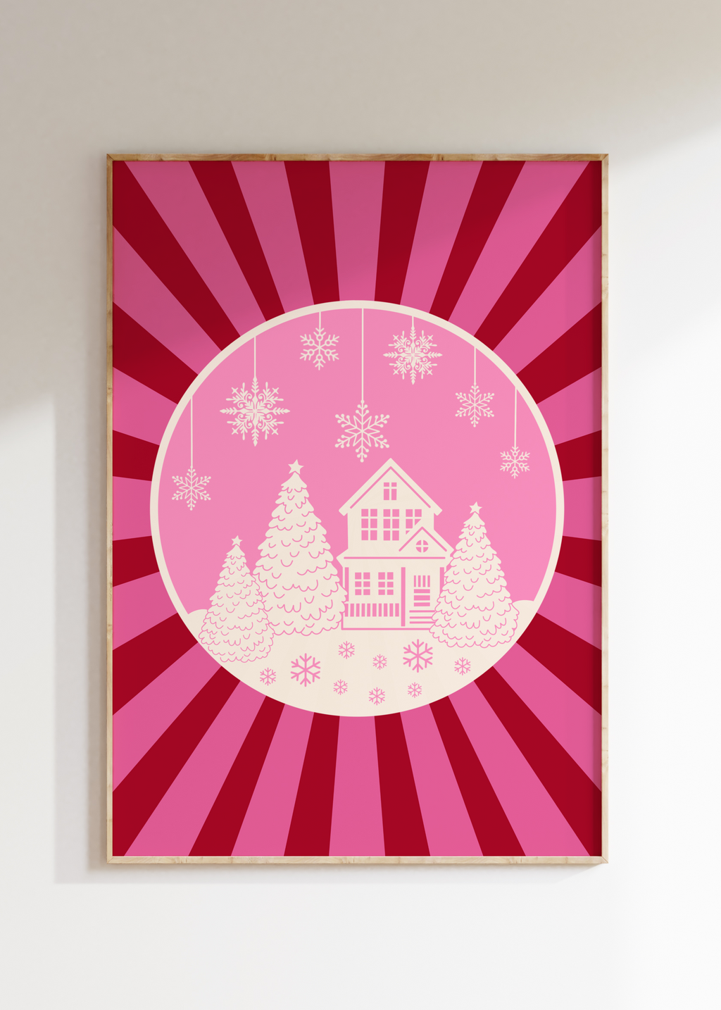 Christmas Snowglobe Art Print