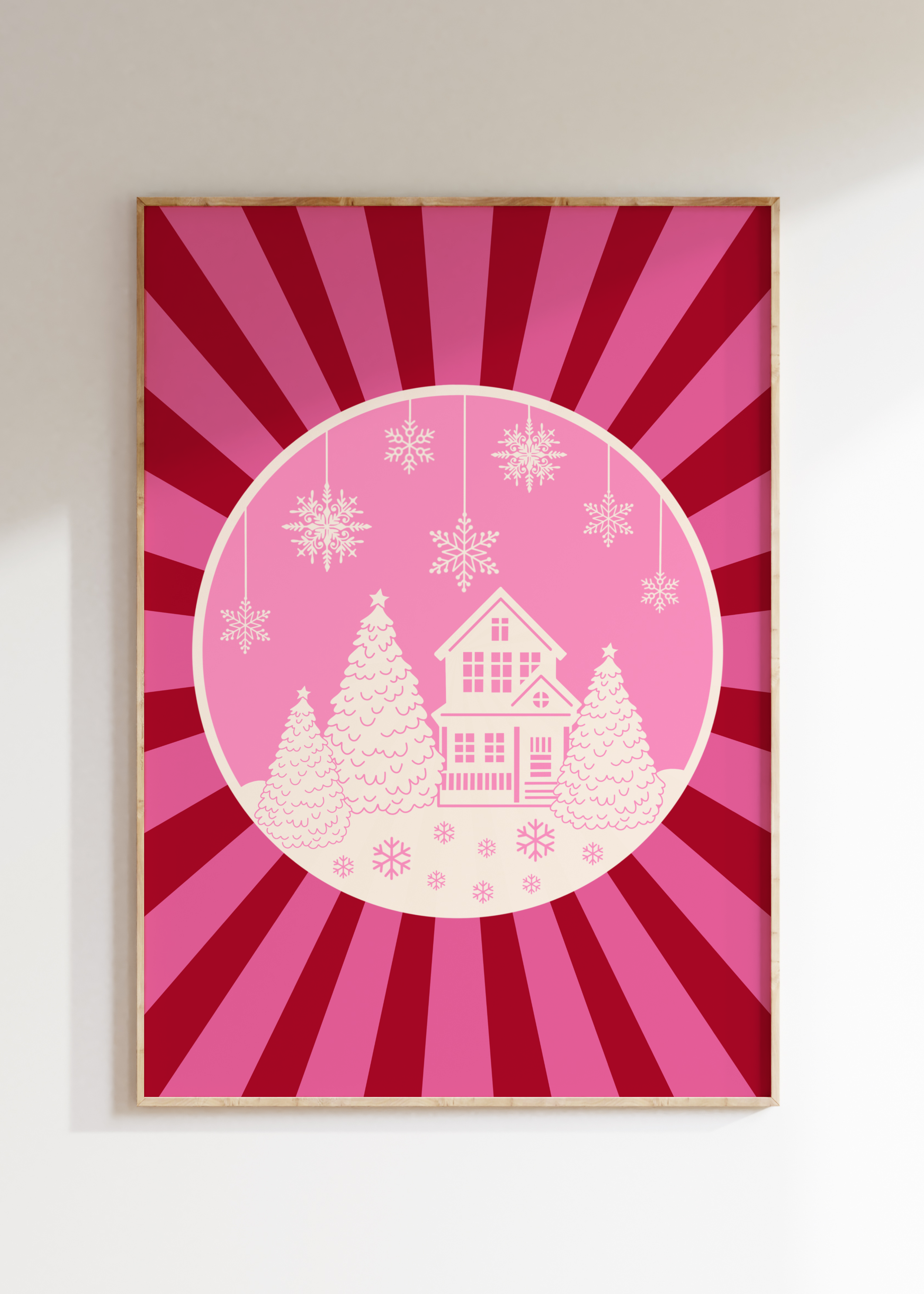 Christmas Snowglobe Art Print