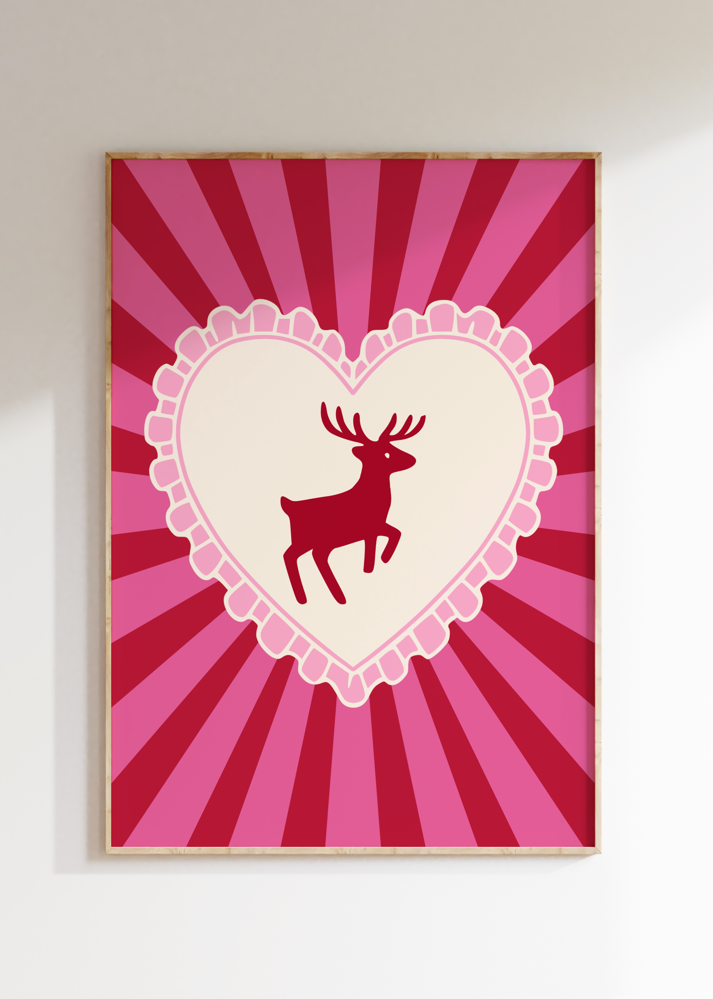 Christmas Reindeer Art Print