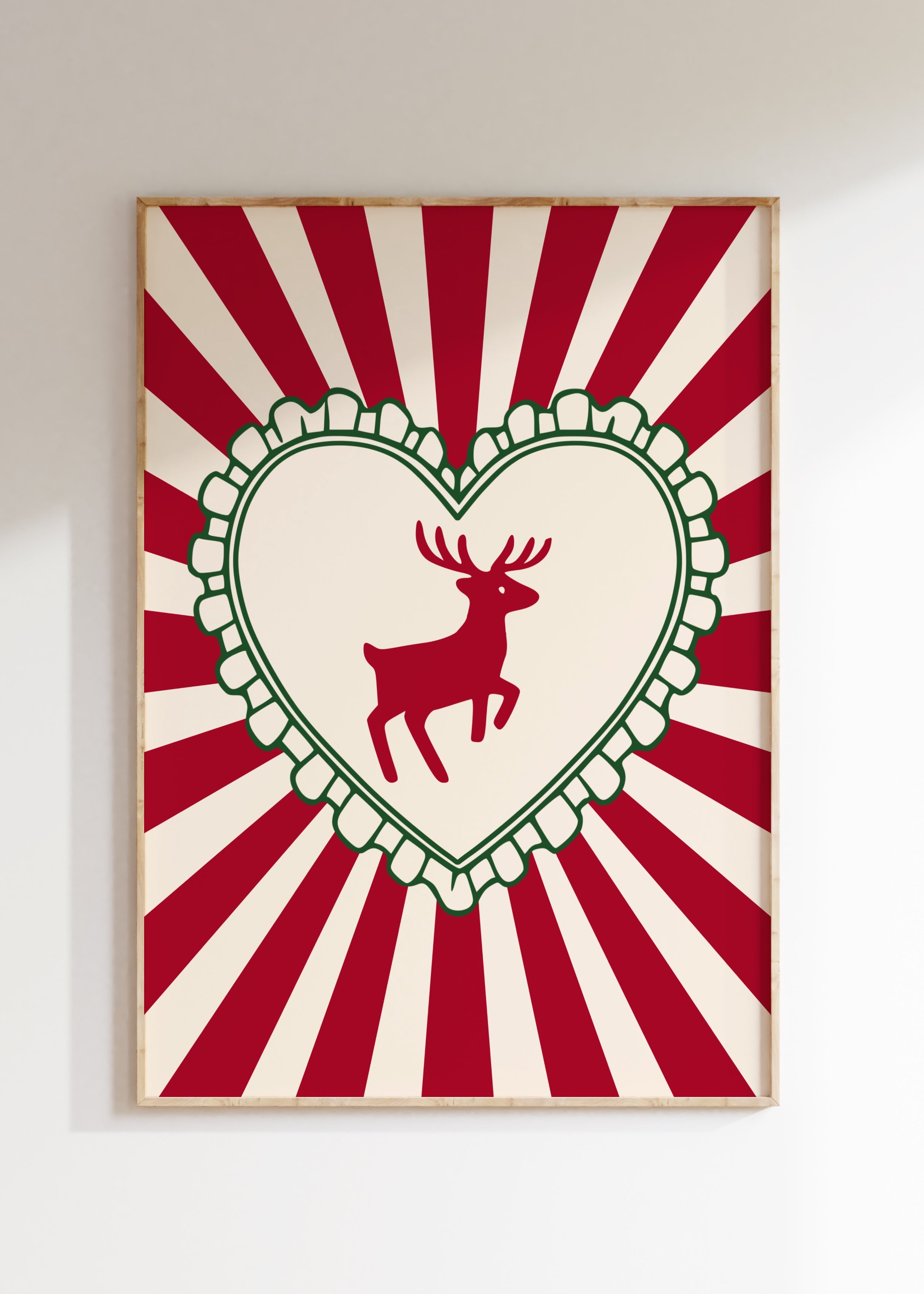 Christmas Reindeer Art Print