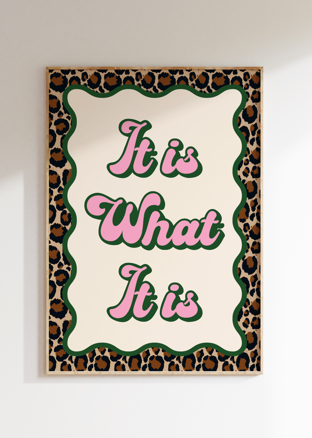 Leopard It Is What It Is Art Print