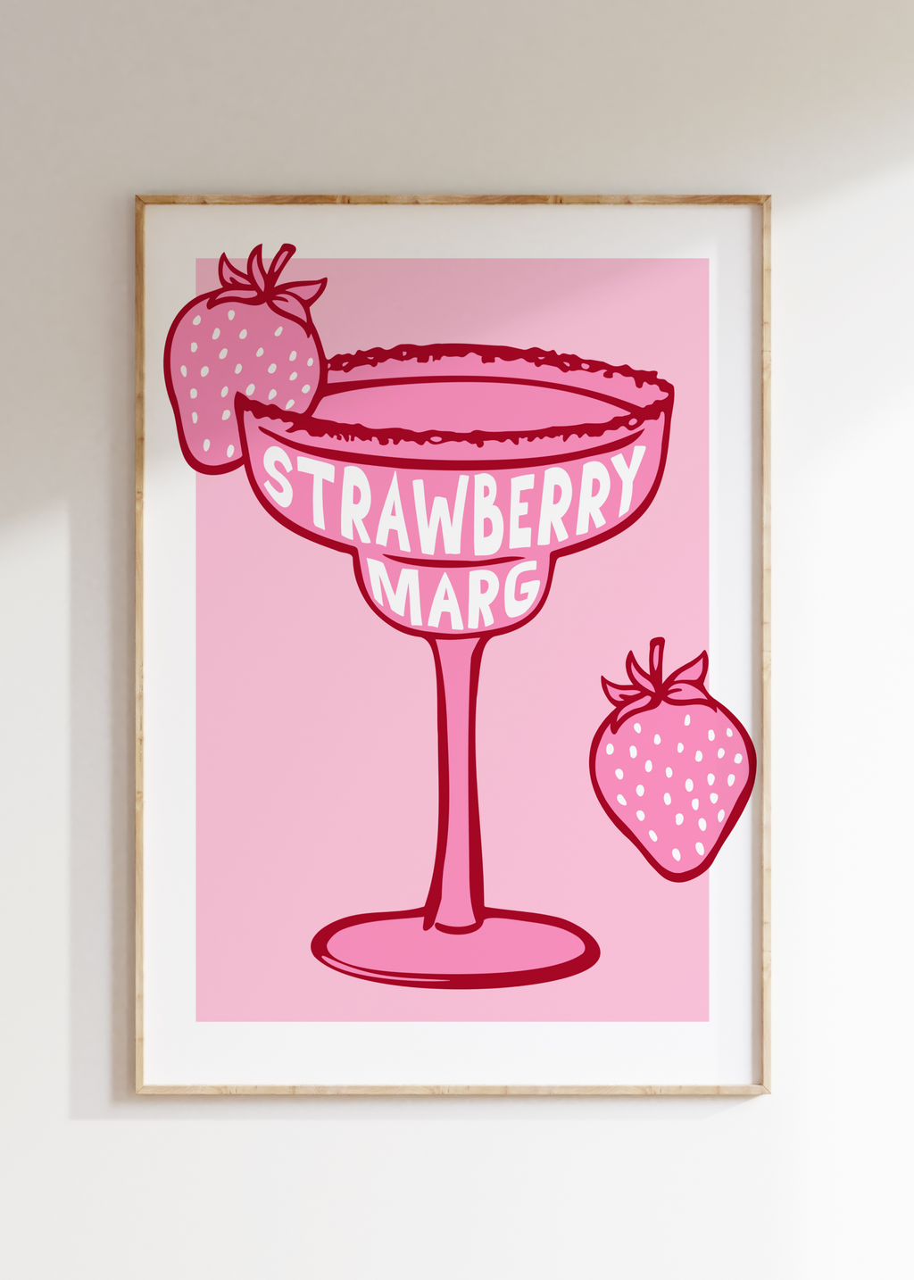 Strawberry Marg Art Print