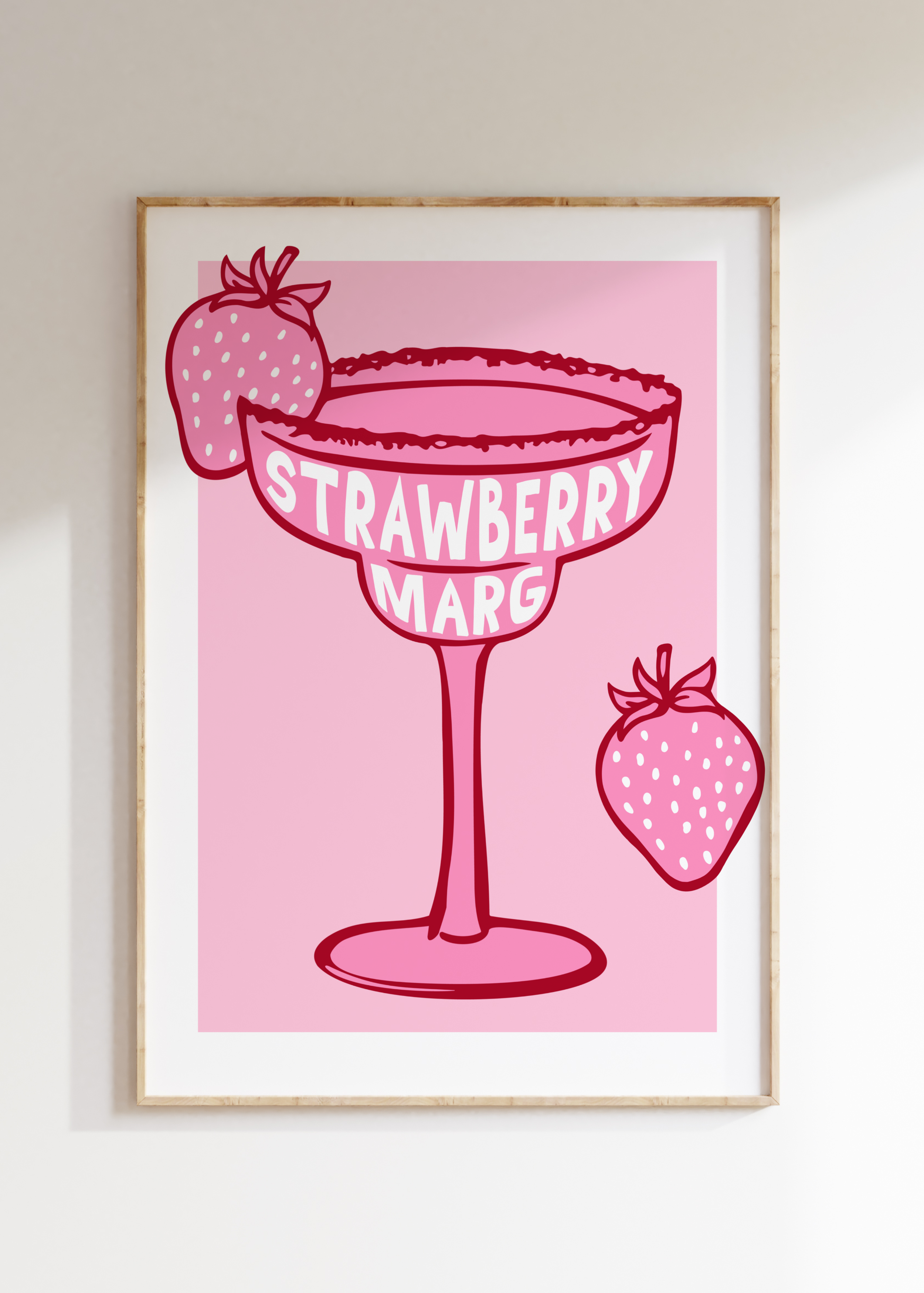 Strawberry Marg Art Print