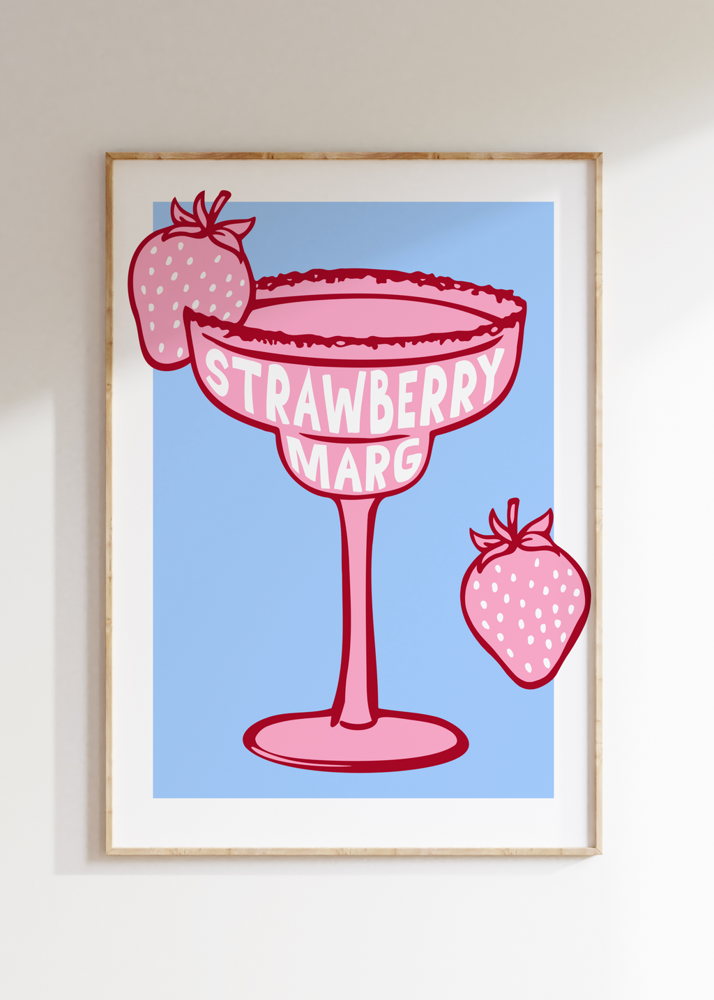 Strawberry Marg Art Print